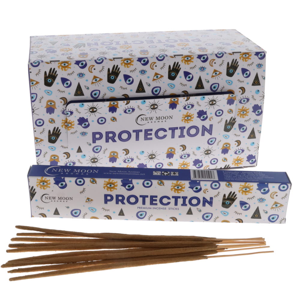 Protection Incense 15gms Sticks New Moon | 3 Boxes Value Pack Crystal Wellness