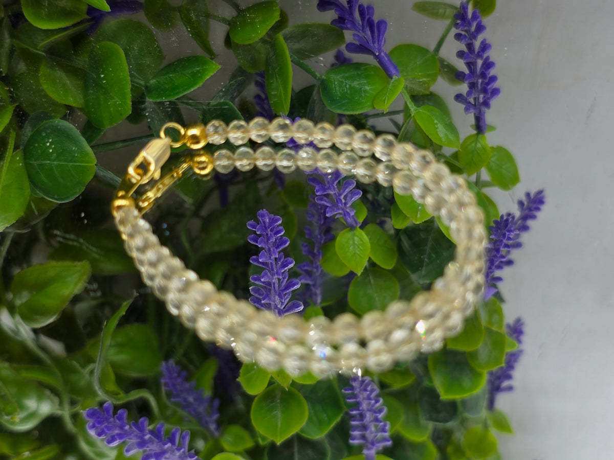Citrine Faceted Bead Bracelet 17cm – Stone of Abundance, Success & Positive Energy Crystal Wellness