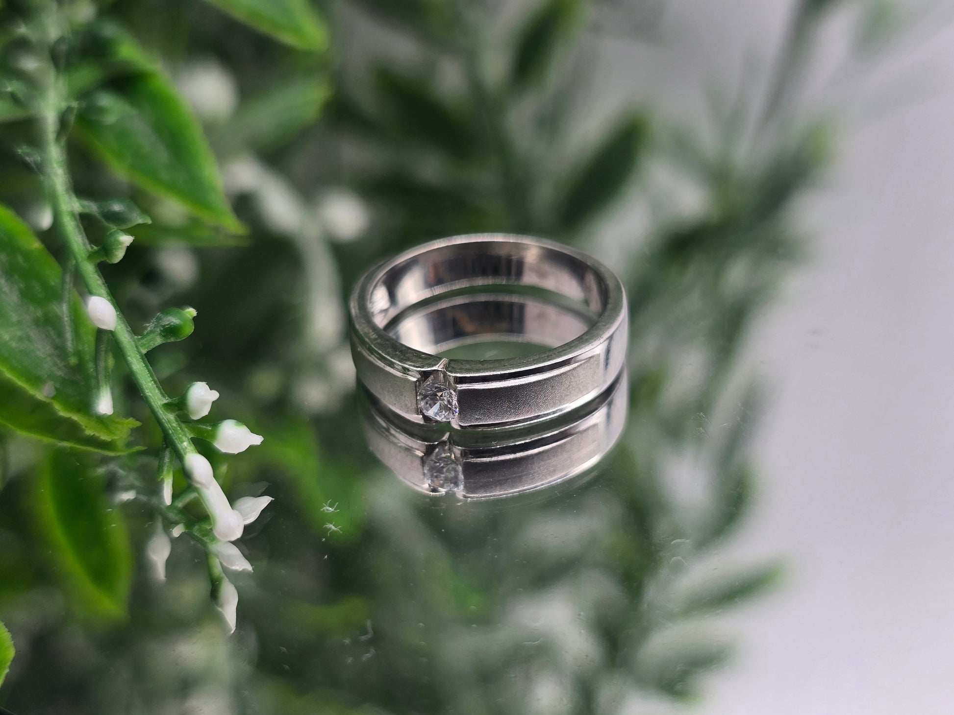 White Zircon Sterling Silver Ring – Pure Elegance, Pure Intention Crystal Wellness