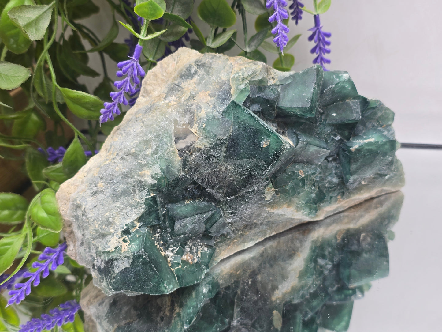 Green Fluorite Cluster Specimen Premium Quality(Stone of Clarity & Heart Alignment) Crystal Wellness