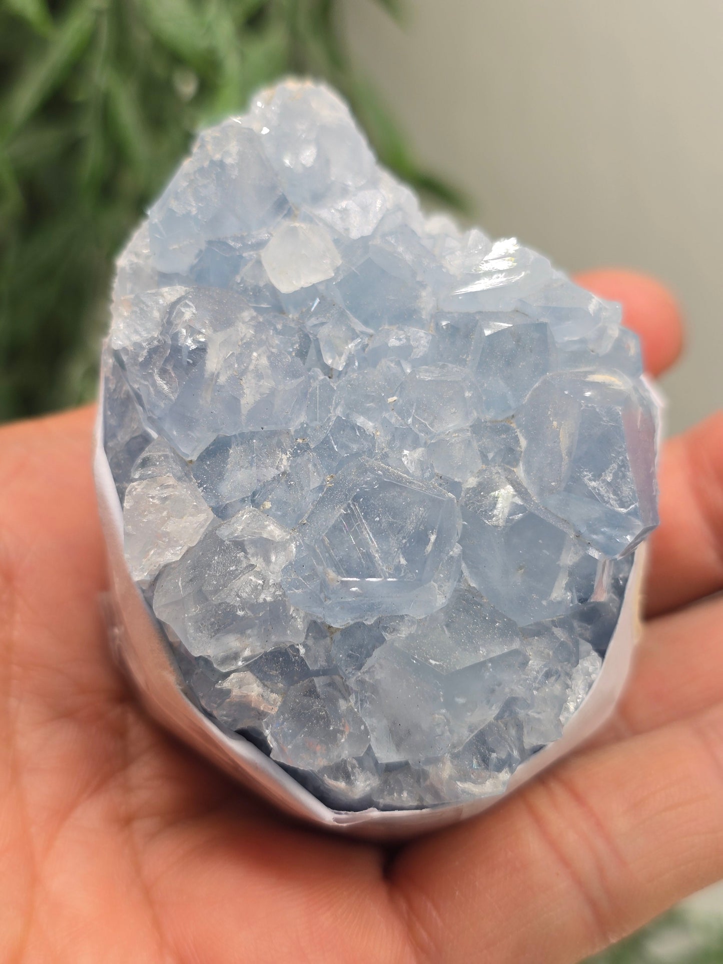 Natural Celestite Cluster – Madagascar | Angelic Communication, Peace & Spiritual Connection Crystal Wellness