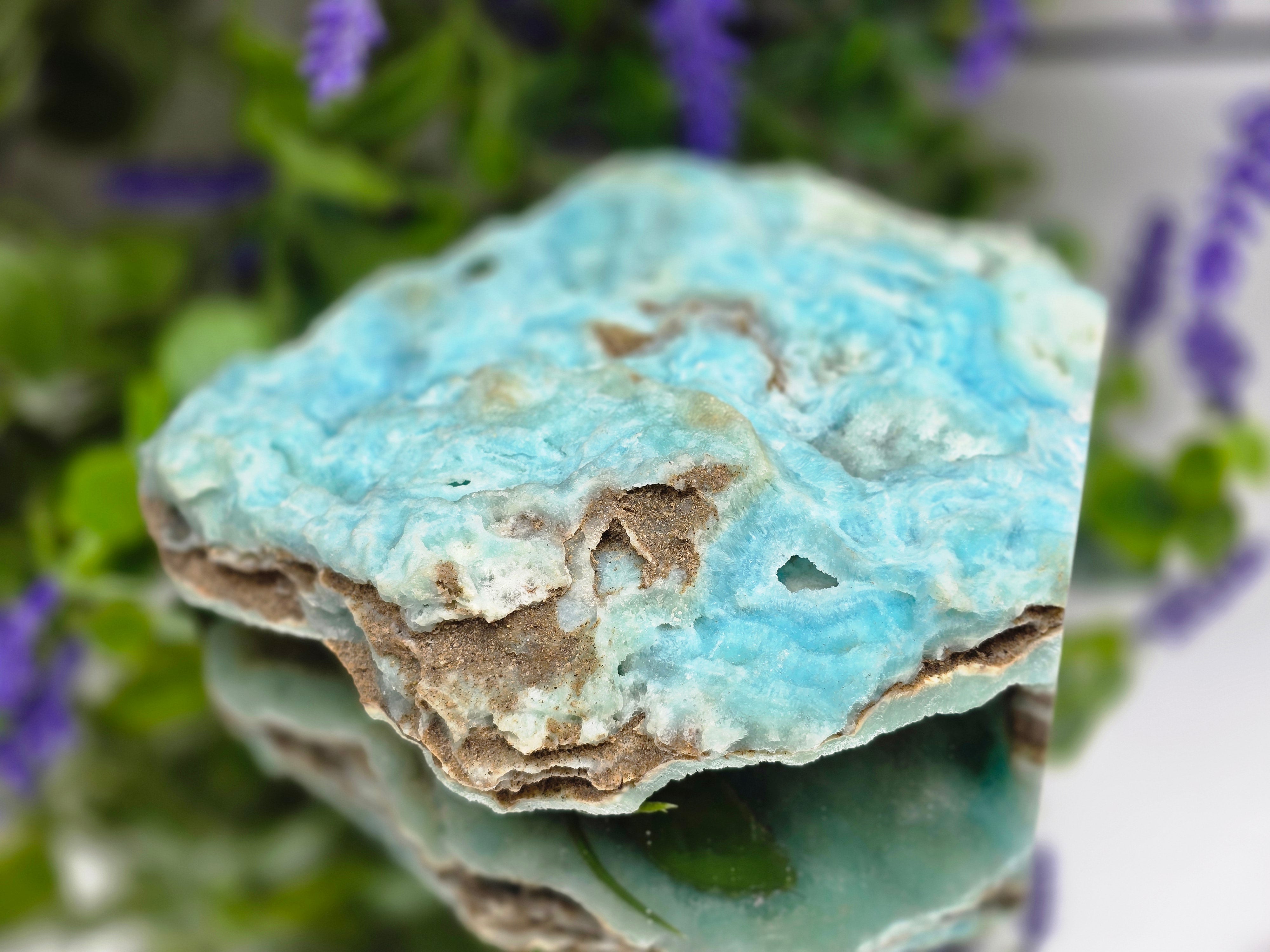 Blue Aragonite High Grade Rare Specimen 500g | Stone of Calm Communication, Emotional Healing & Inner Peace Crystal Wellness