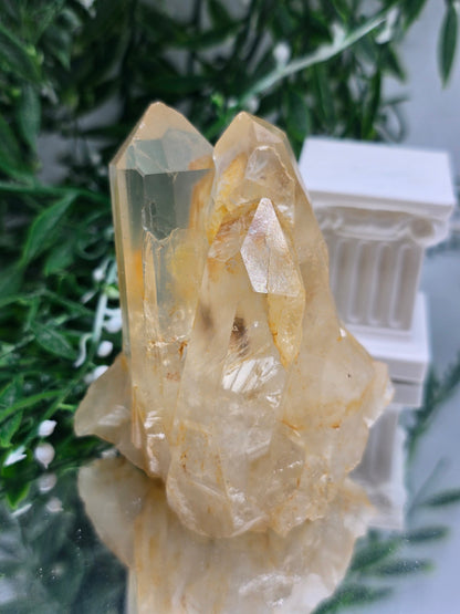 Genuine Natural Citrine Crystal Cluster — Stone of Abundance & Joy | 330g 8x7x5cm Crystal Wellness