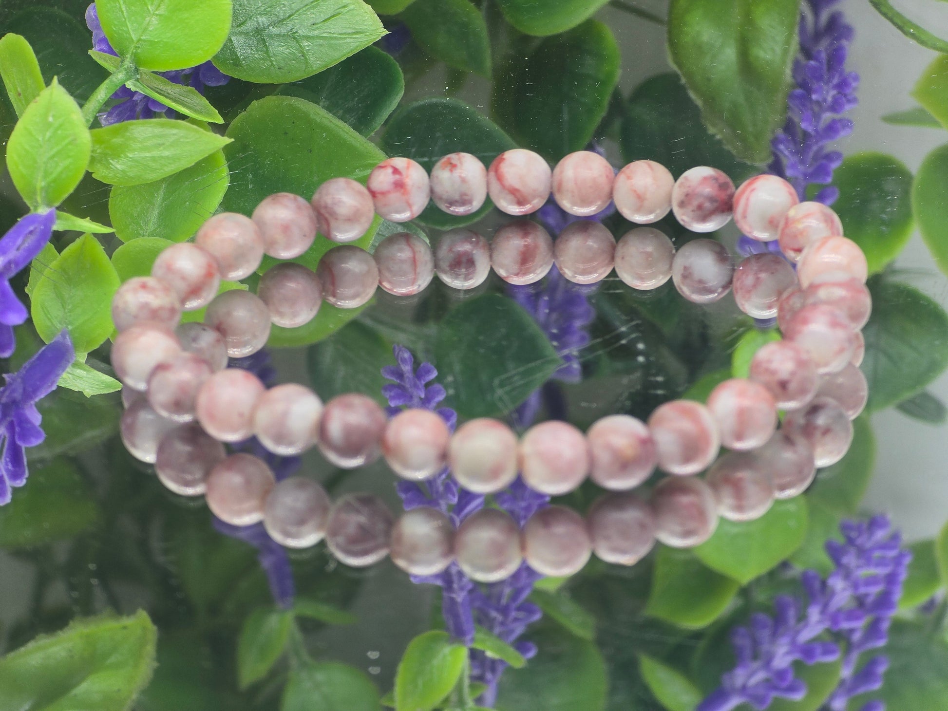 Cinnabar Bracelet 6mm (Stone of Prosperity & Transformation) Crystal Wellness