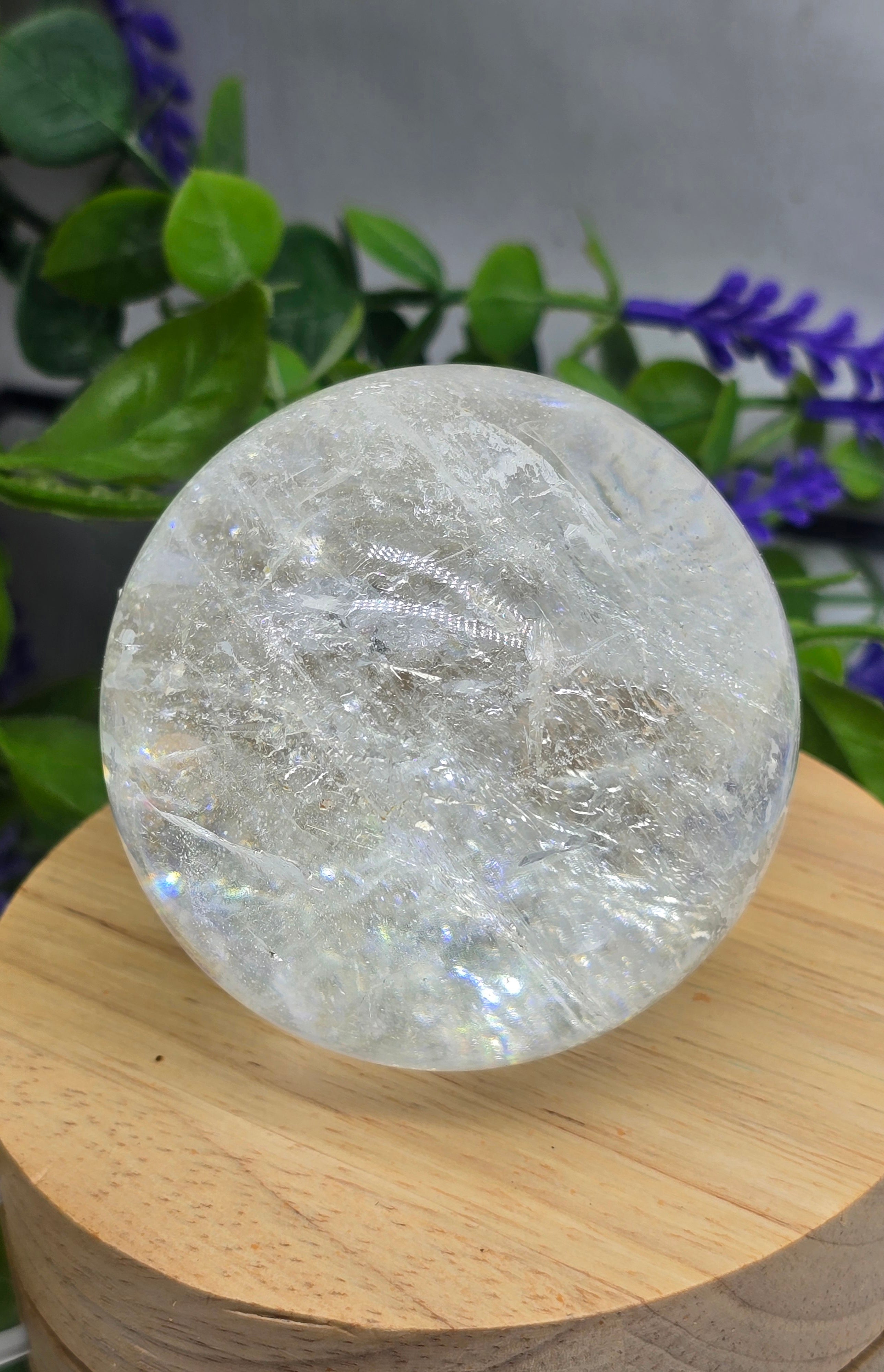 Pure Light Amplifier – Clear Quartz Sphere (6cm, Madagascar) Crystal Wellness