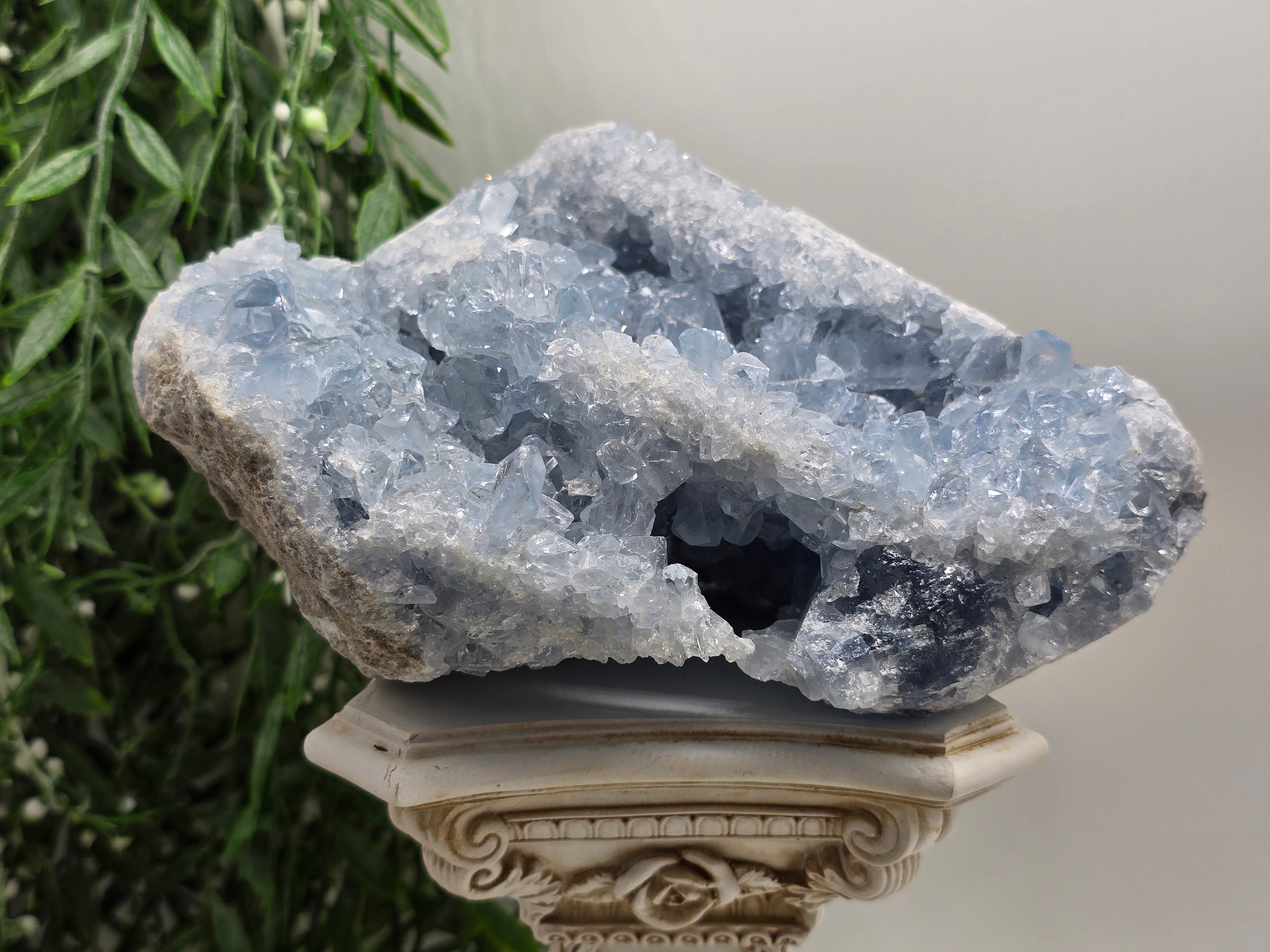 Celestial Calm Celestite Geode – 3kg Madagascar Crystal Wellness