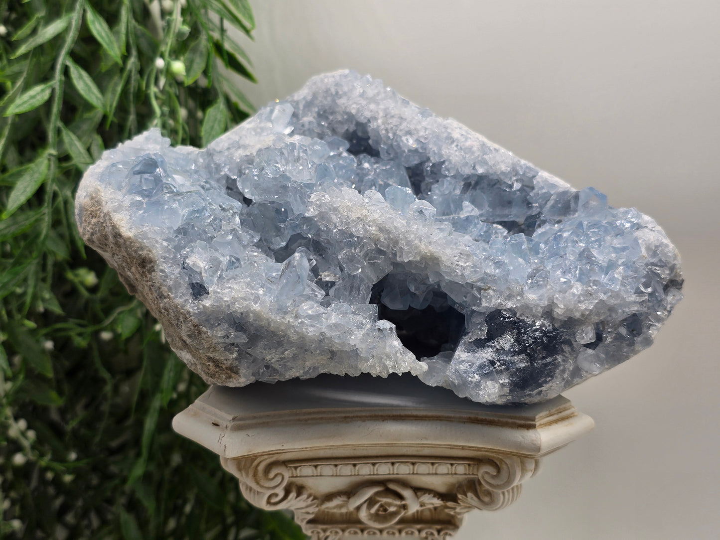 Celestial Calm Celestite Geode – 3kg Madagascar Crystal Wellness
