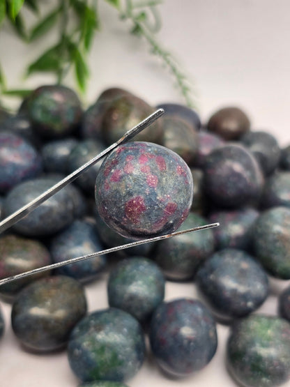Ruby with Kyanite Tumbled stones Crystal Wellness