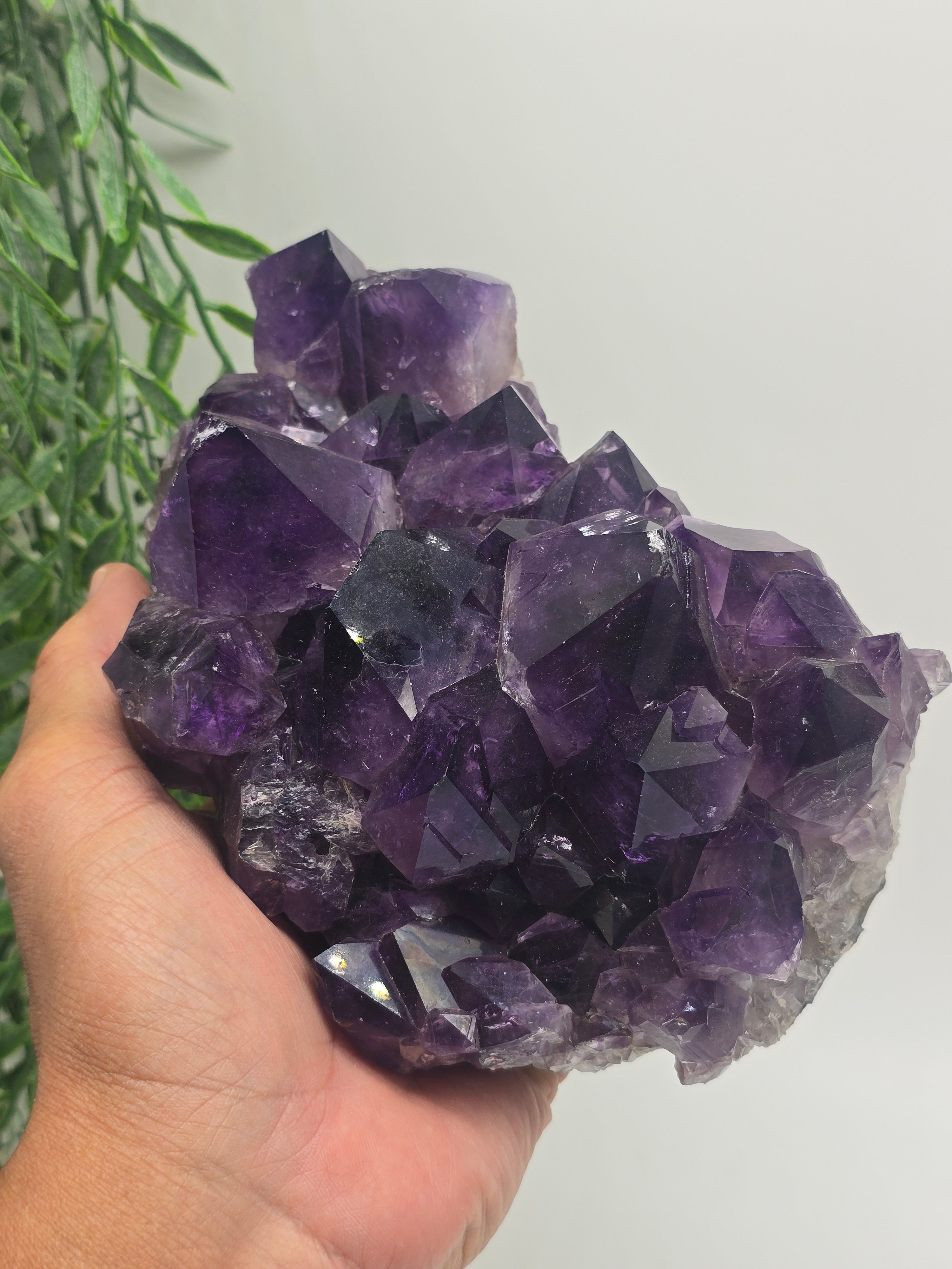 Deep Purple Amethyst Cluster – AAA Grade, 2.3kg Crystal Wellness