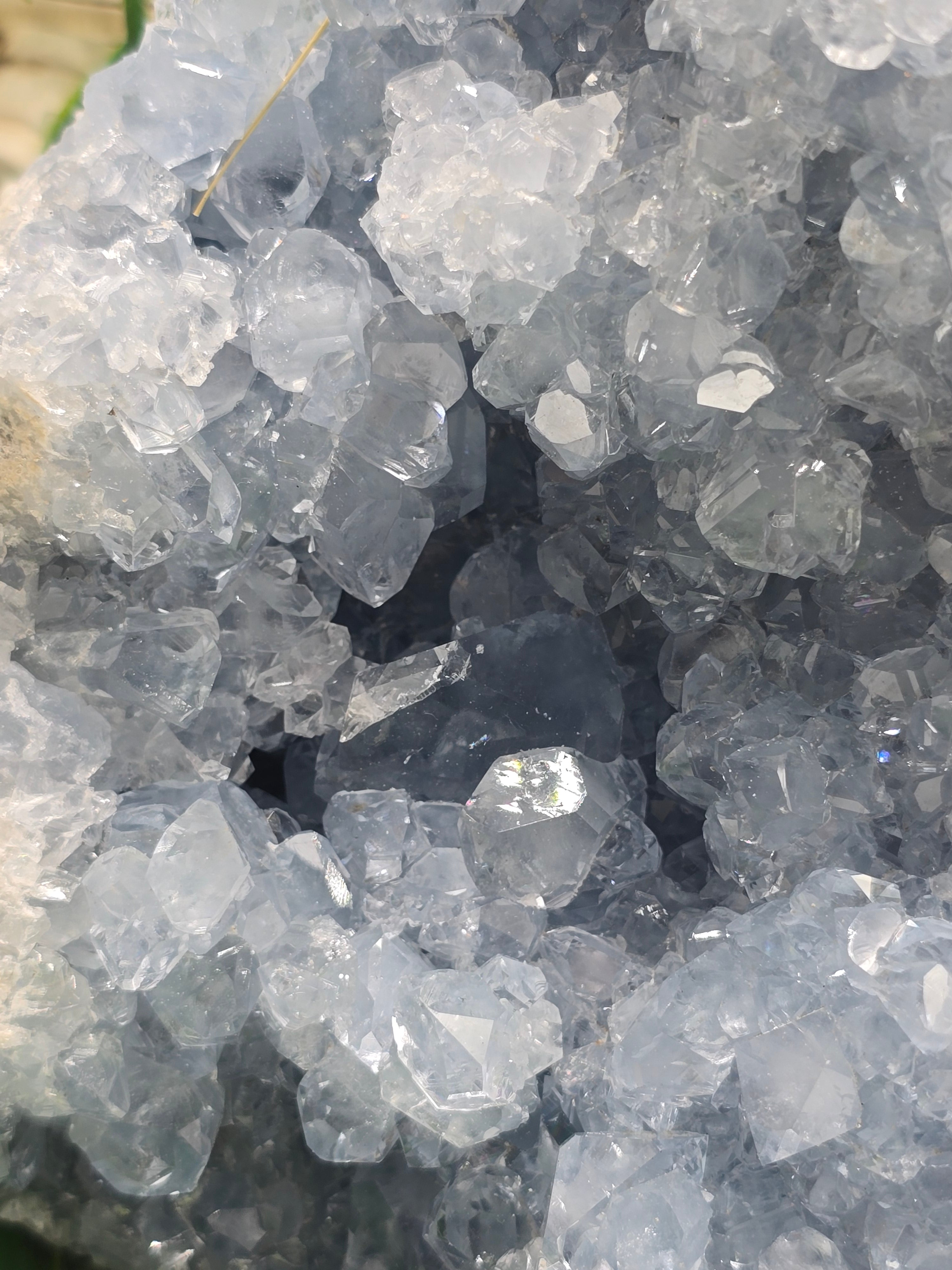 Large Celestite Geode Cluster – Madagascar | Divine Peace, Angelic Connection & Higher Guidance 2.3kgs 15x14x8cm Crystal Wellness