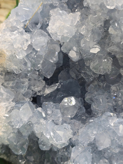 Large Celestite Geode Cluster – Madagascar | Divine Peace, Angelic Connection & Higher Guidance 2.3kgs 15x14x8cm Crystal Wellness