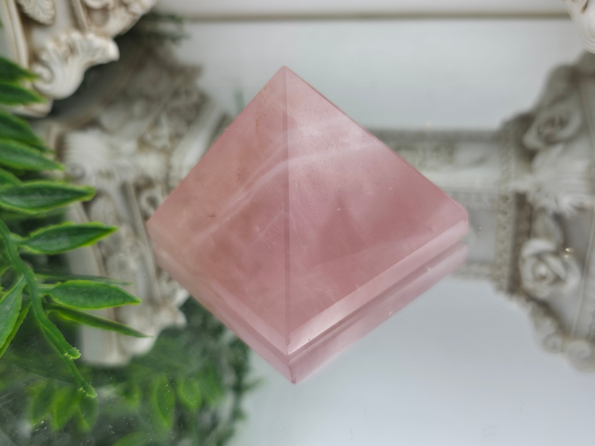 Rose Quartz Pyramid 6cm – “Sacred Love & Heart Harmony” Crystal Wellness