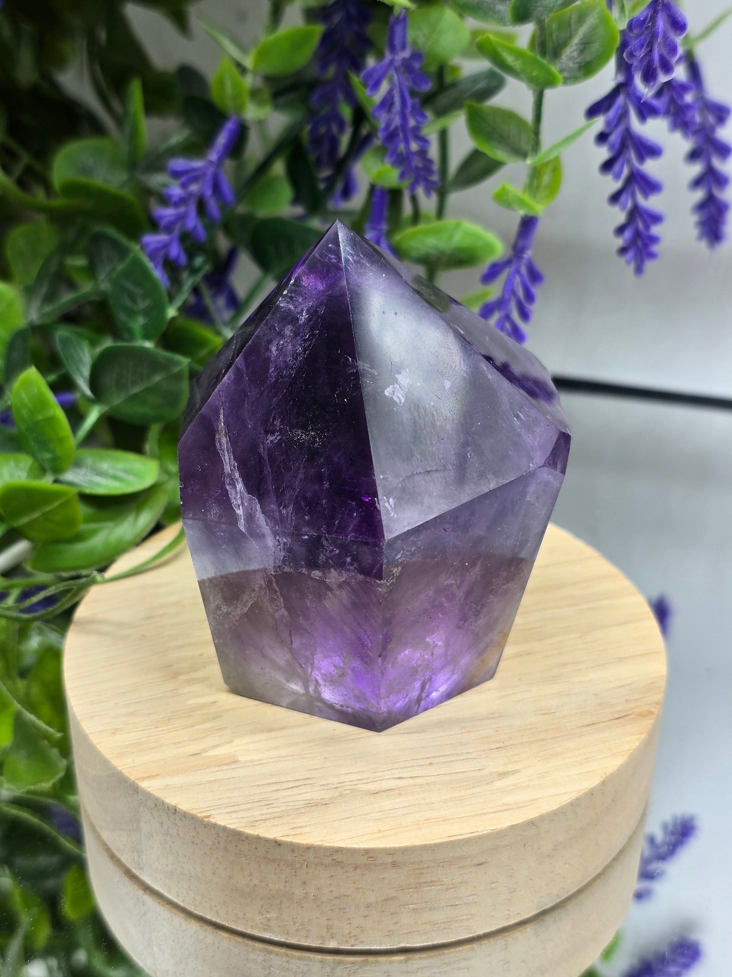 AAA Premium Natural Amethyst Freeform Standing Crystal – Stone of Spiritual Protection, Peace & Higher Wisdom Crystal Wellness