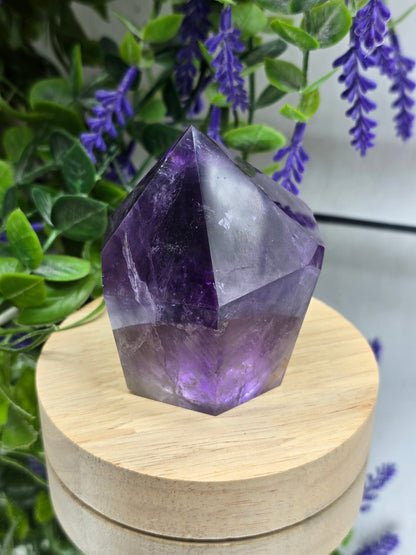 AAA Premium Natural Amethyst Freeform Standing Crystal – Stone of Spiritual Protection, Peace & Higher Wisdom Crystal Wellness