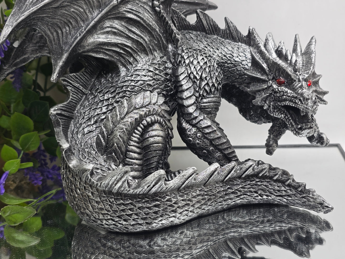 Gothic Dragon Guardian Figurine (Protection & Ancient Power) Crystal Wellness