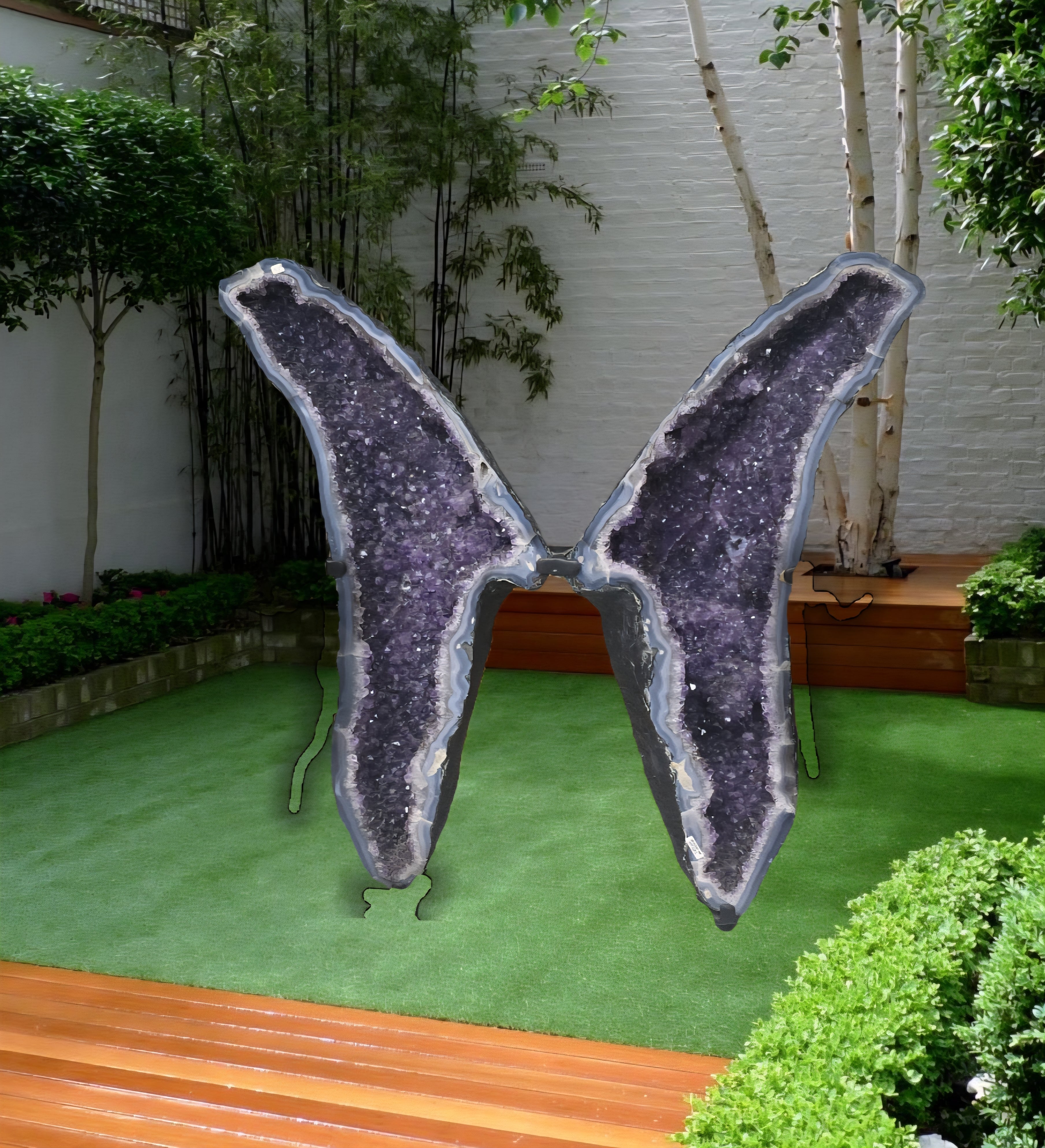 Amethyst Geode “THE BUTTERFLY” 57 Kgs Crystal Wellness