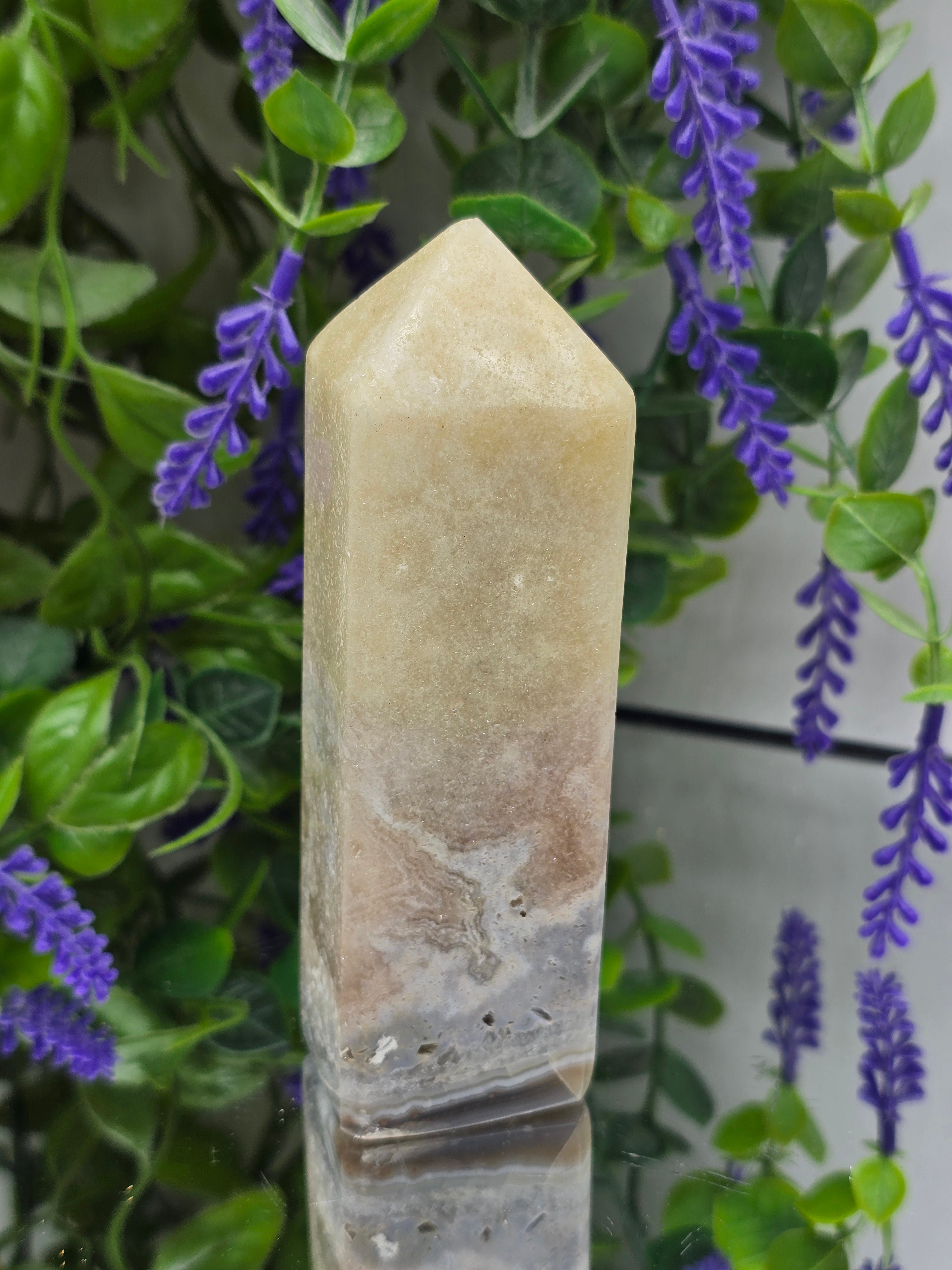 Pink Amethyst Tower Crystal Wellness