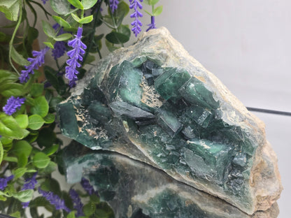 Green Fluorite Cluster Specimen Premium Quality(Stone of Clarity & Heart Alignment) Crystal Wellness