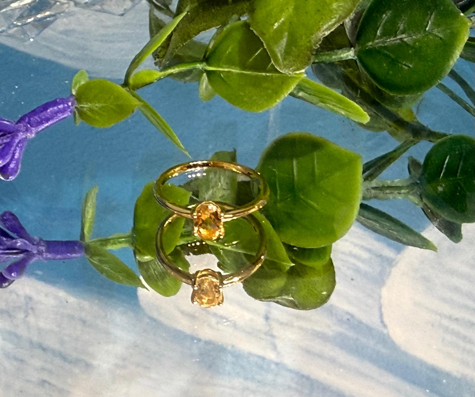 18ct Gold Vermeil Citrine Ring – Radiance of Abundance & Joy Crystal Wellness