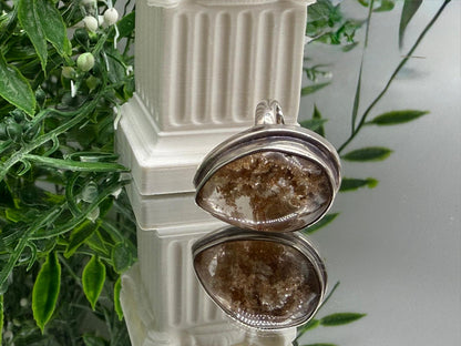 Premium Lodolite Garden Quartz Ring — Manifestation, Healing & Inner Clarity (Size 5) Crystal Wellness