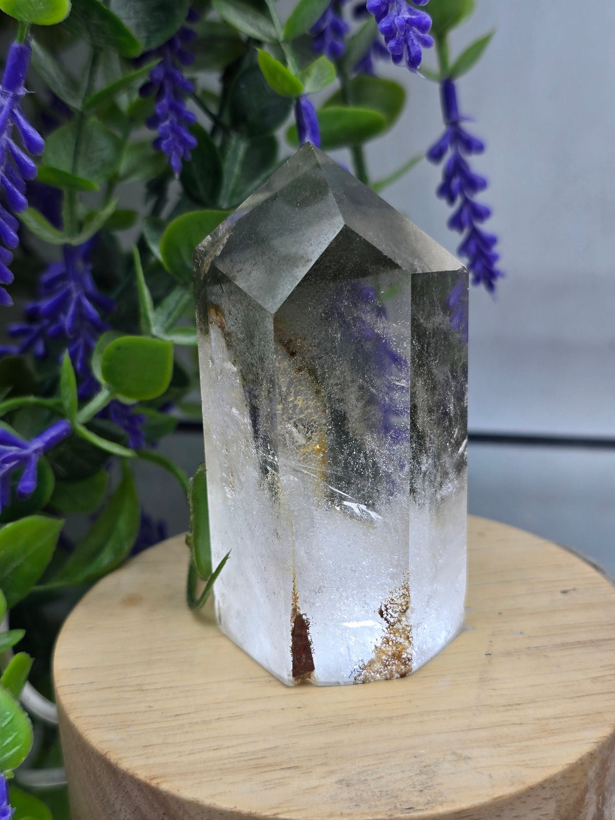 Green Phantom Quartz Point — Self-Healing, Renewal & Growth Crystal Wellness