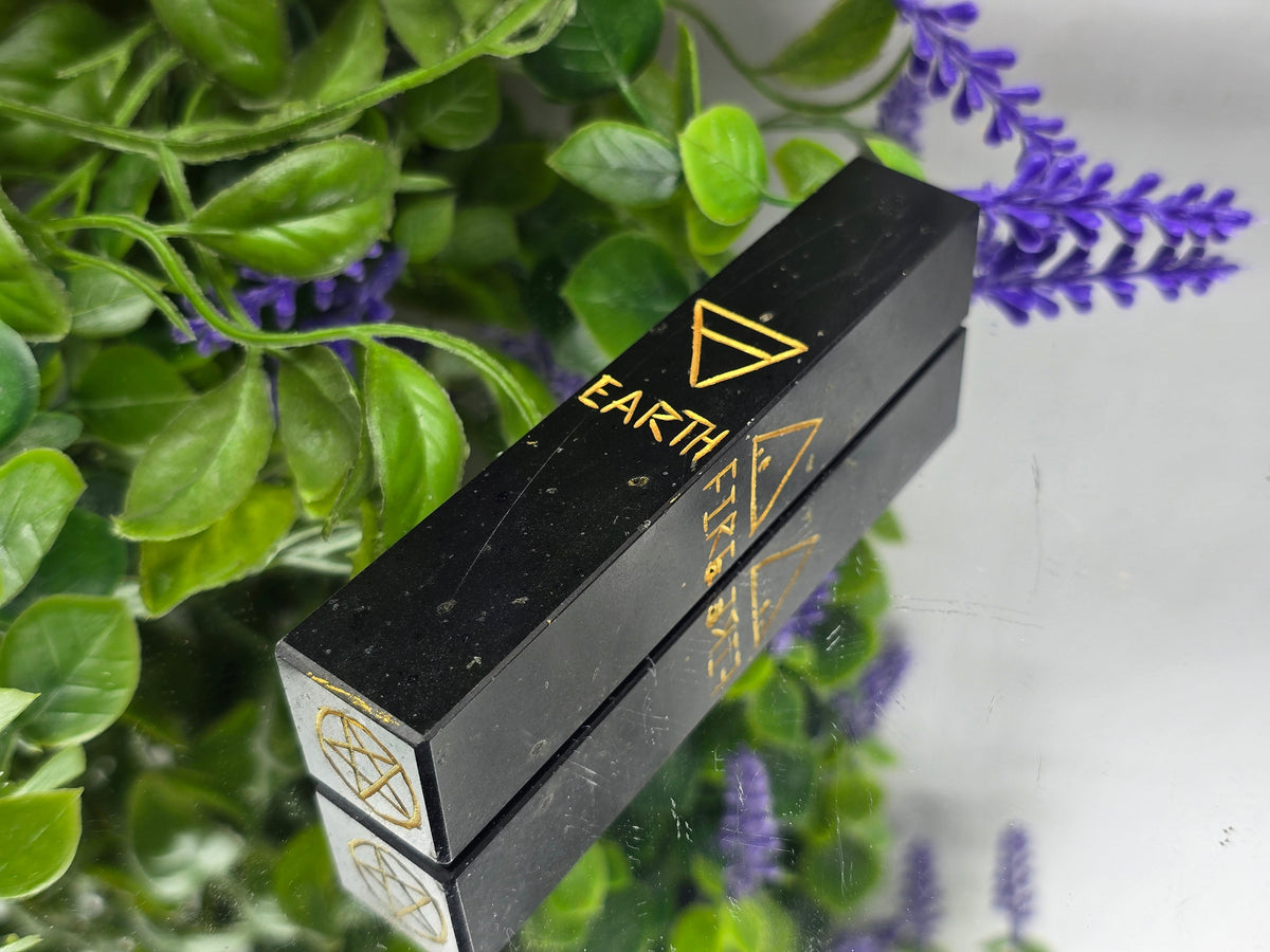 Four Element Black Tourmaline Point | Protection, Balance & Elemental Power Crystal Wellness