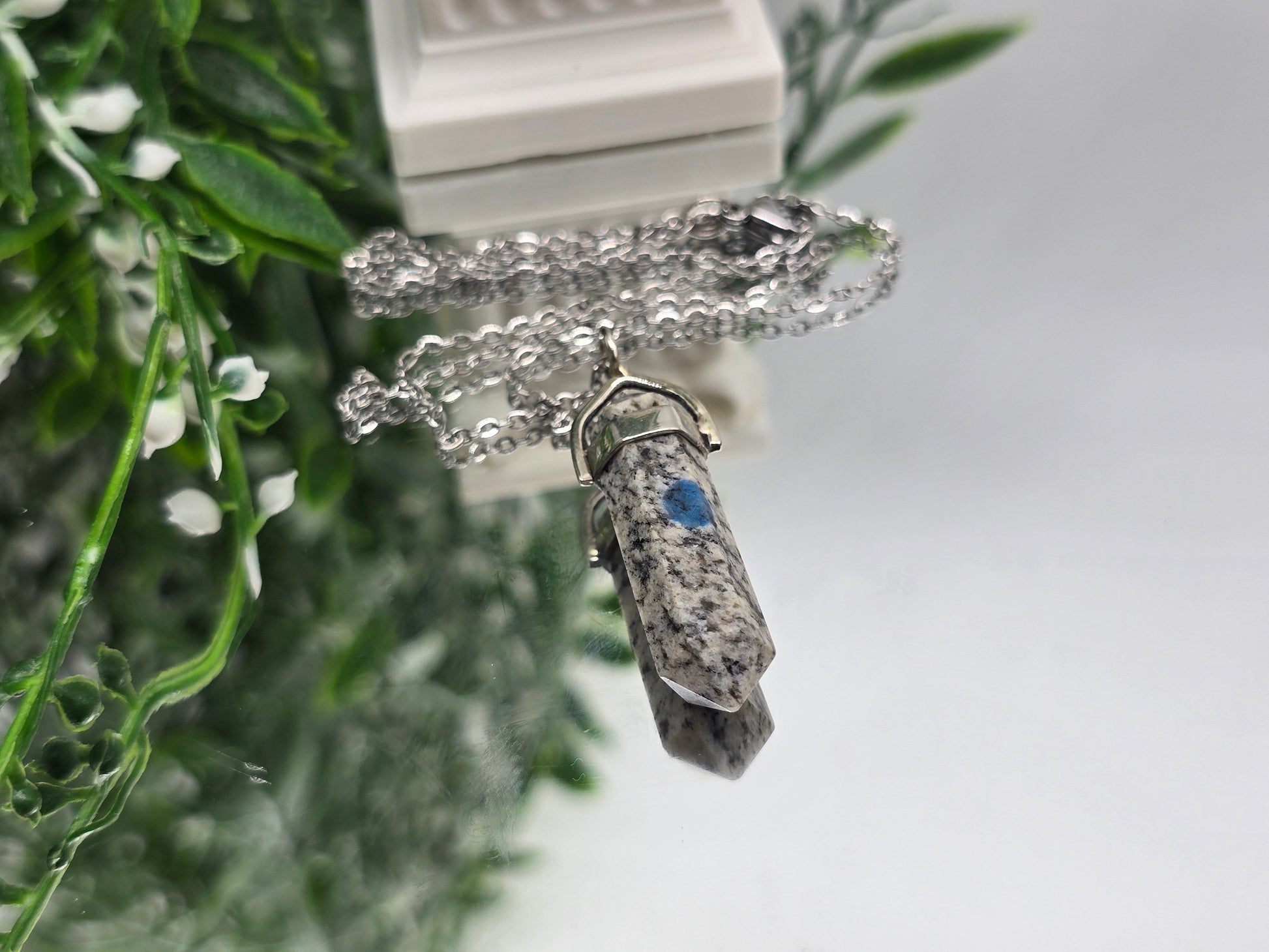 K2 Stone Double Terminated 925 Sterling Silver Pendant – Awareness, Balance & Higher Guidance Crystal Wellness