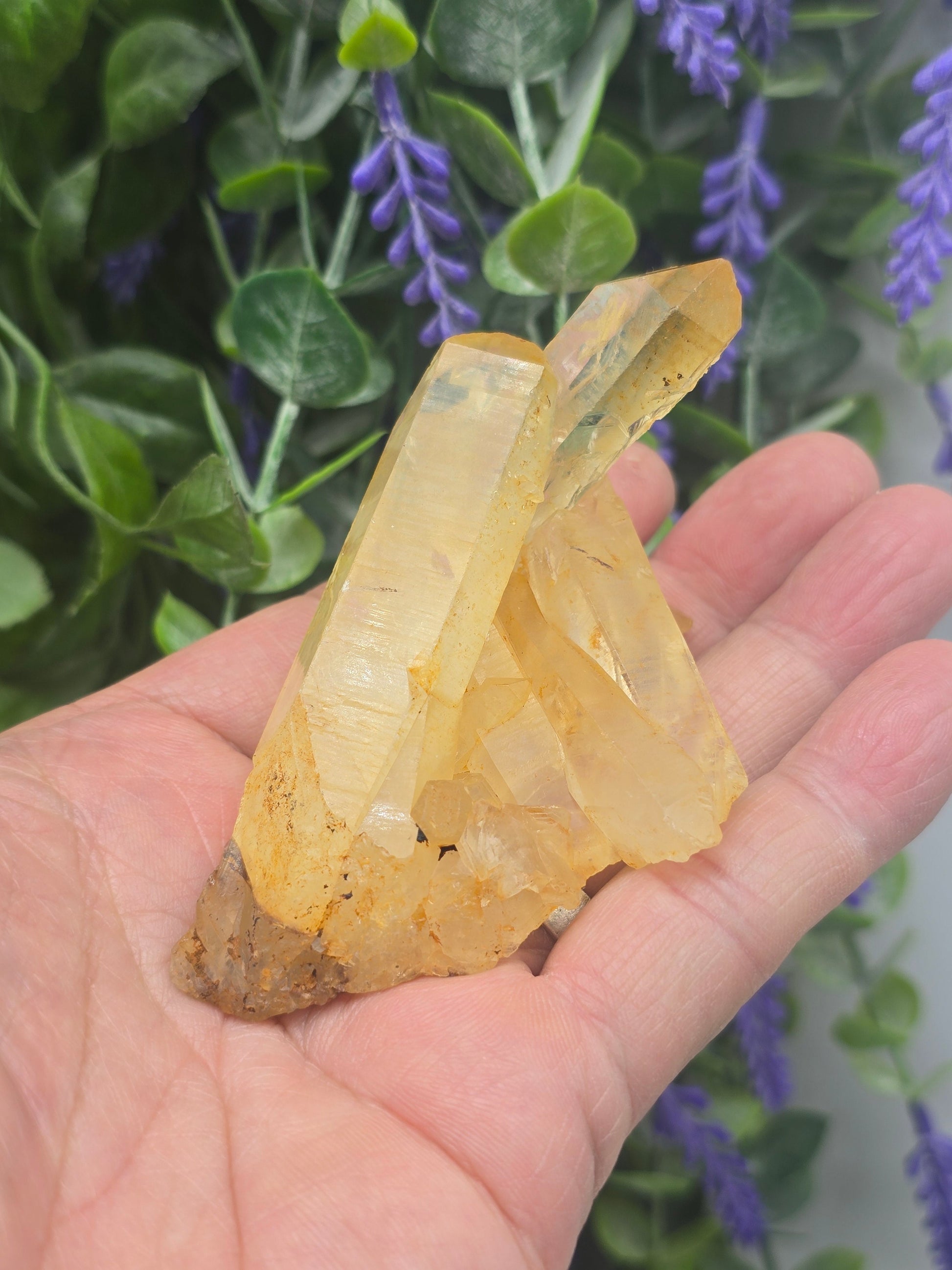 Natural Citrine Cluster – Stone of Abundance, Joy & Personal Empowerment Crystal Wellness