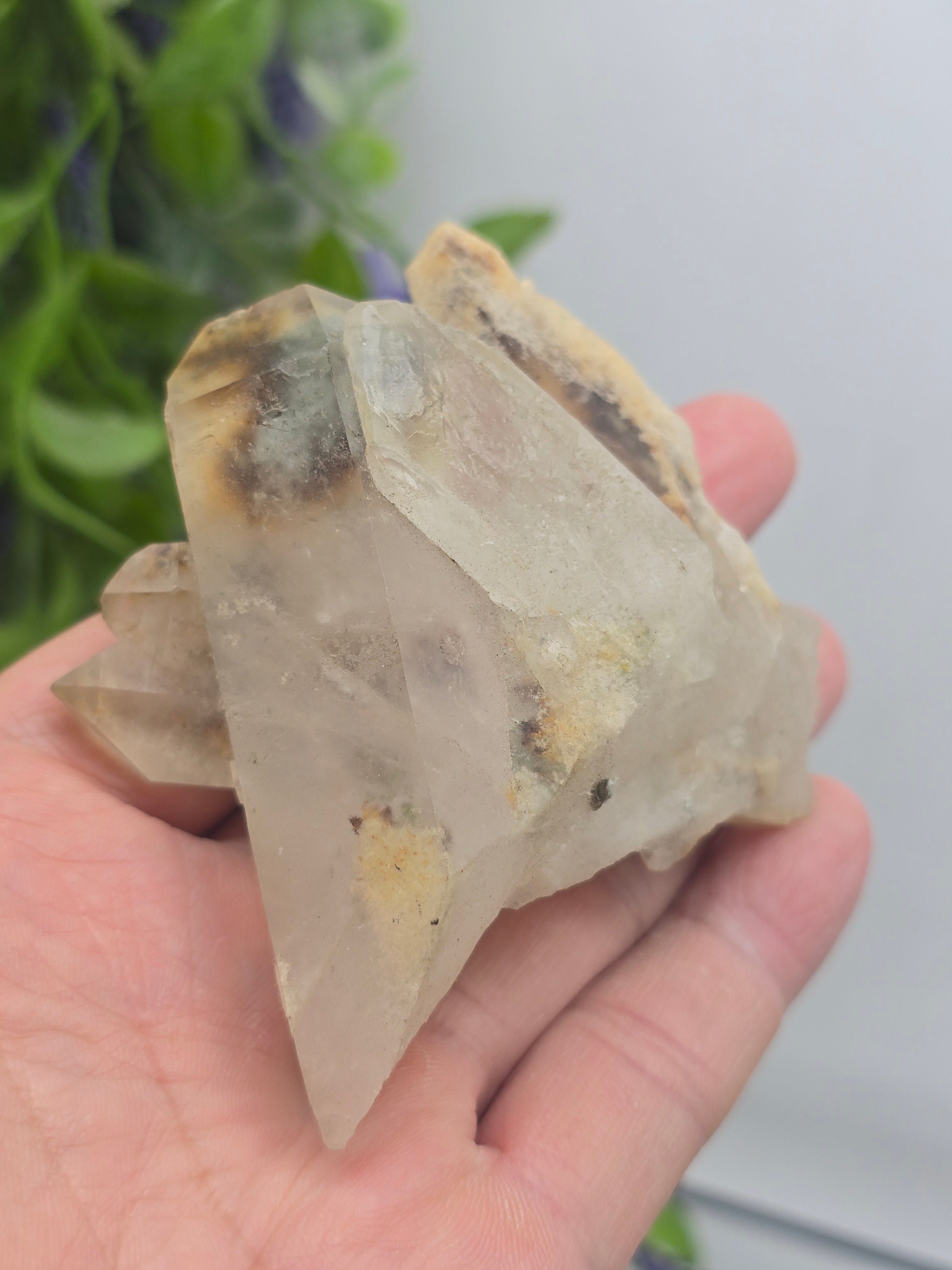 Green Phantom Quartz Natural Specimen 7x7x5cm – Self-Healing, Regeneration & Aligned Growth Crystal Wellness