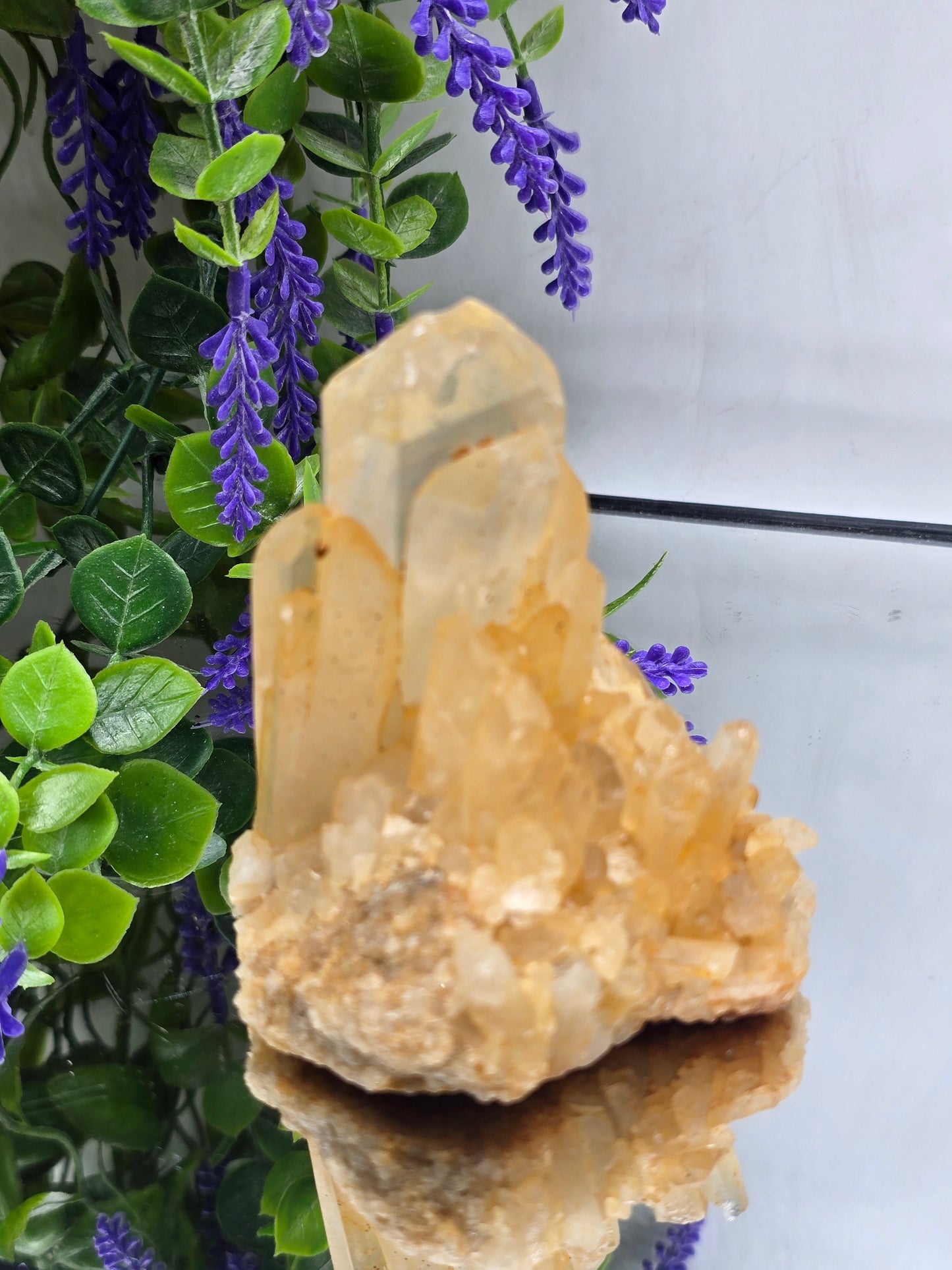 Madagascar Genuine Natural Citrine Cluster – 341g (Stone of Abundance and Positive Manifestation) Crystal Wellness