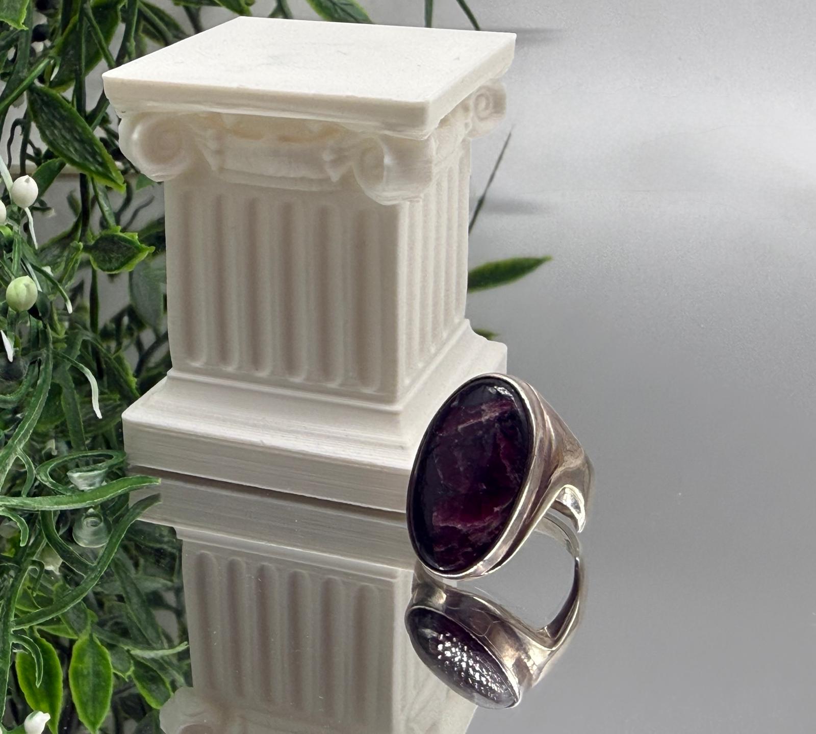 Rare Eudialyte Ring — Emotional Healing, Heart Activation & Inner Strength (Size 6) Crystal Wellness
