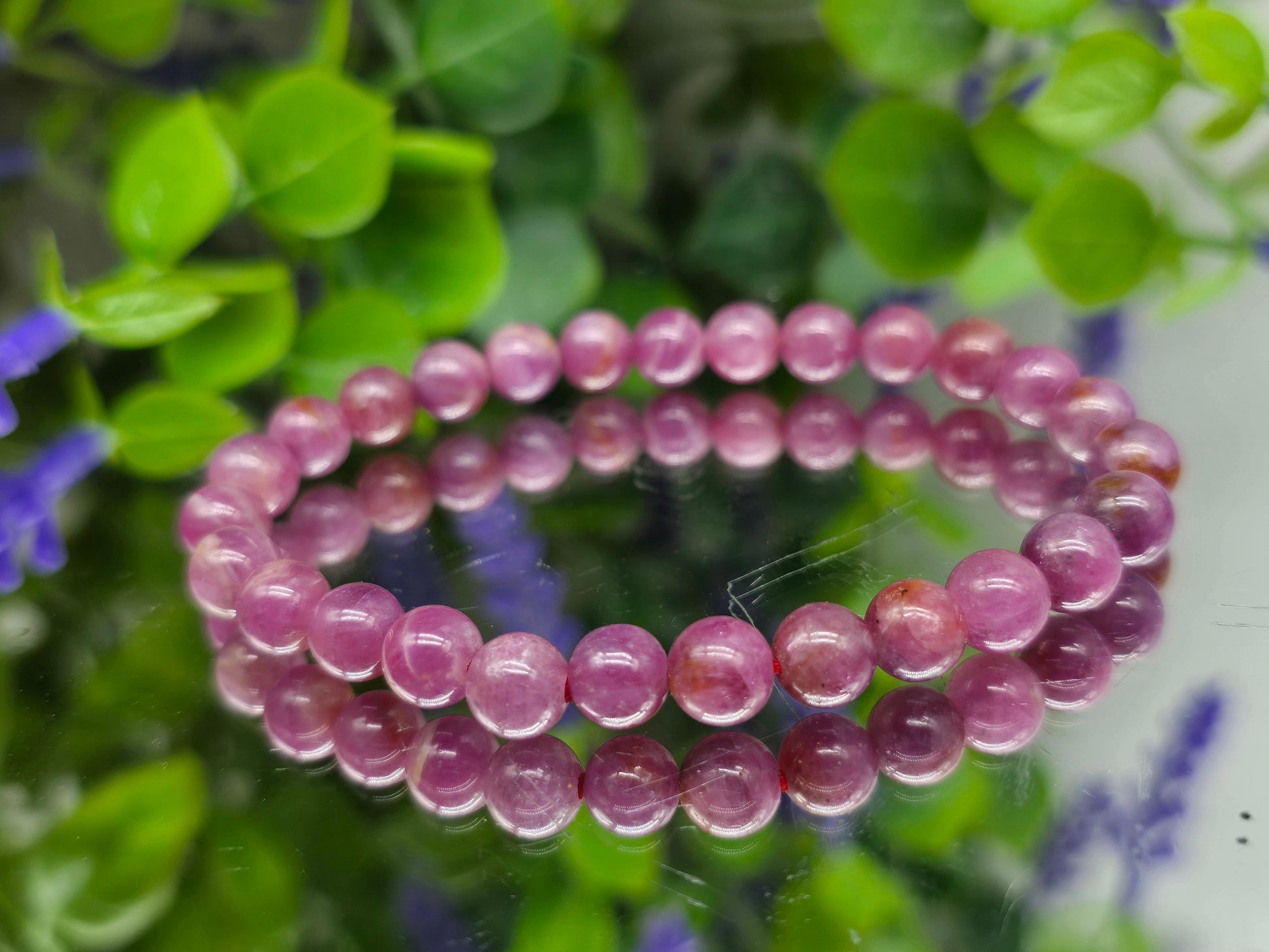 Ruby AAA Grade Beads Bracelet Crystal Wellness
