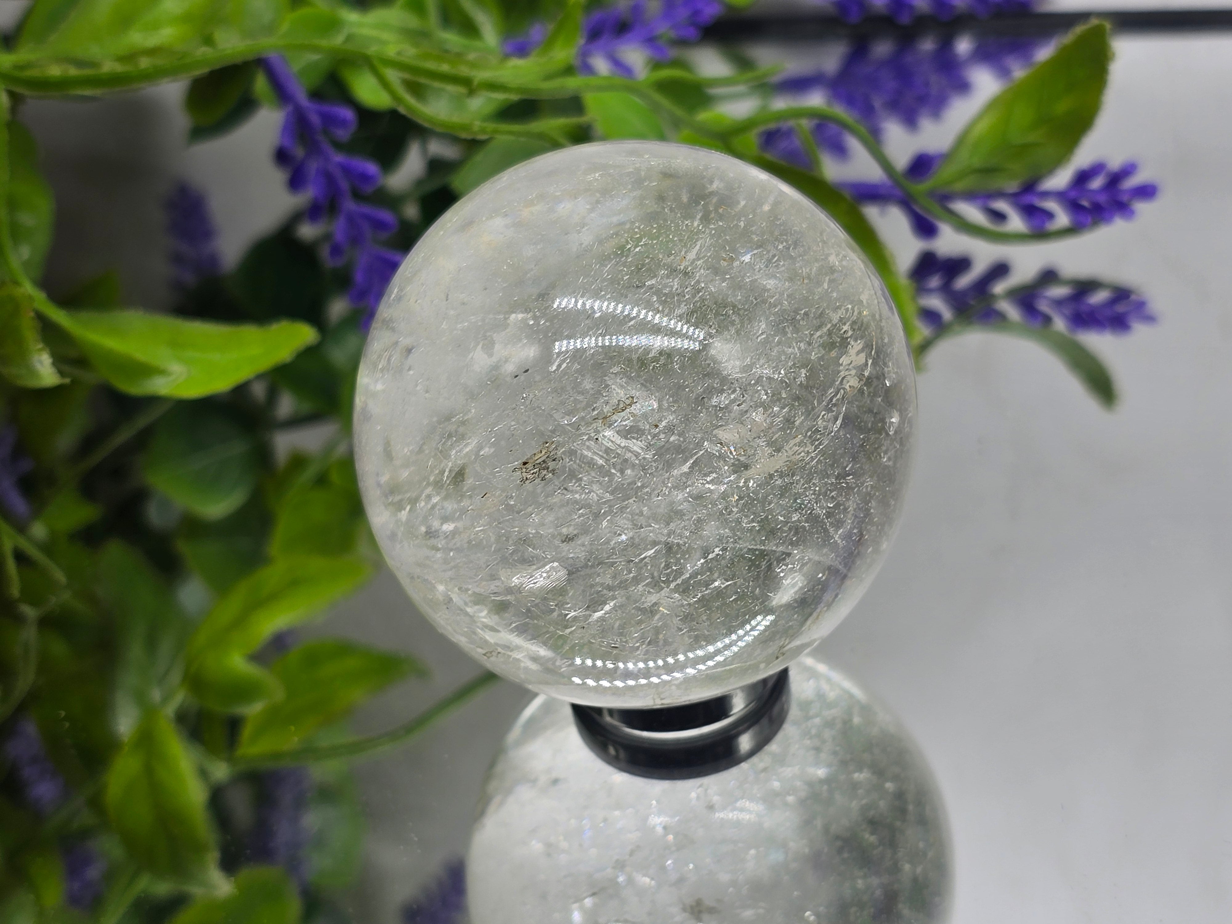 Pure Light Amplifier – Clear Quartz Sphere (6cm, Madagascar) Crystal Wellness