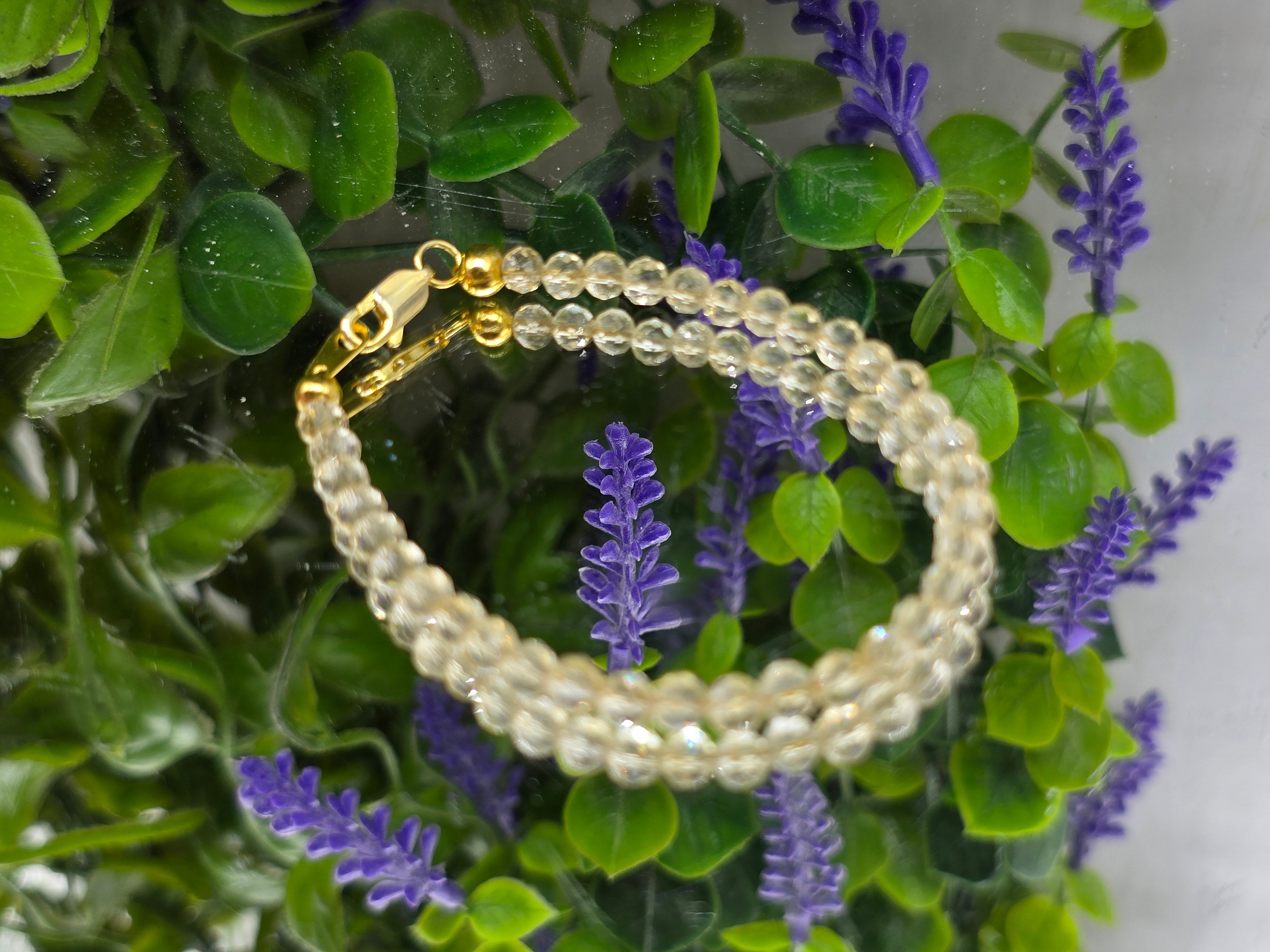 Citrine Faceted Bead Bracelet 17cm – Stone of Abundance, Success & Positive Energy Crystal Wellness