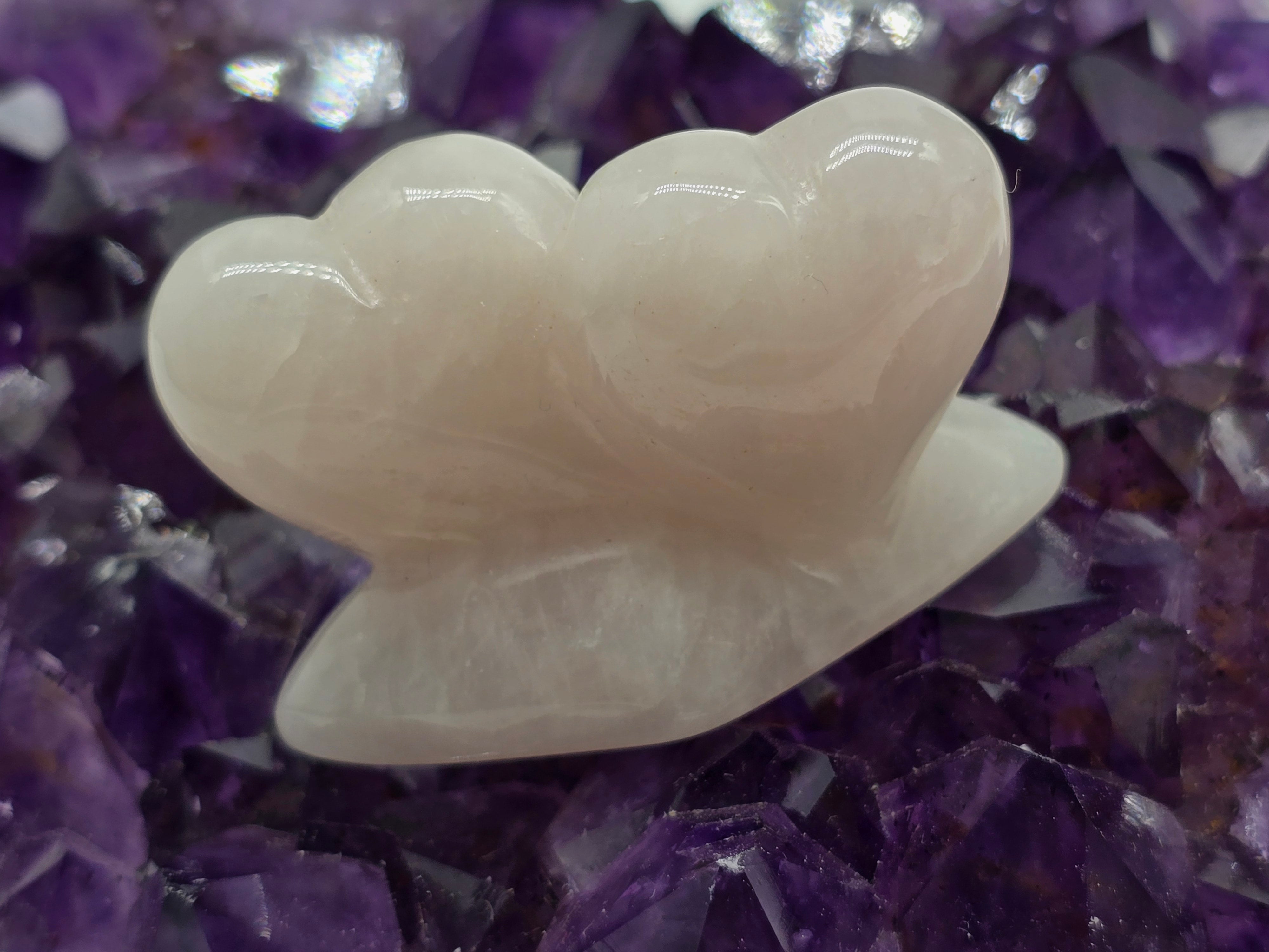 Twin Hearts Rose Quartz 6x4x3cm Crystal Wellness