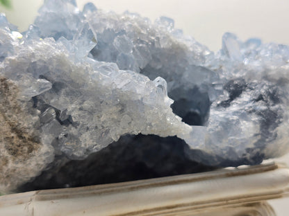 Celestial Calm Celestite Geode – 3kg Madagascar Crystal Wellness