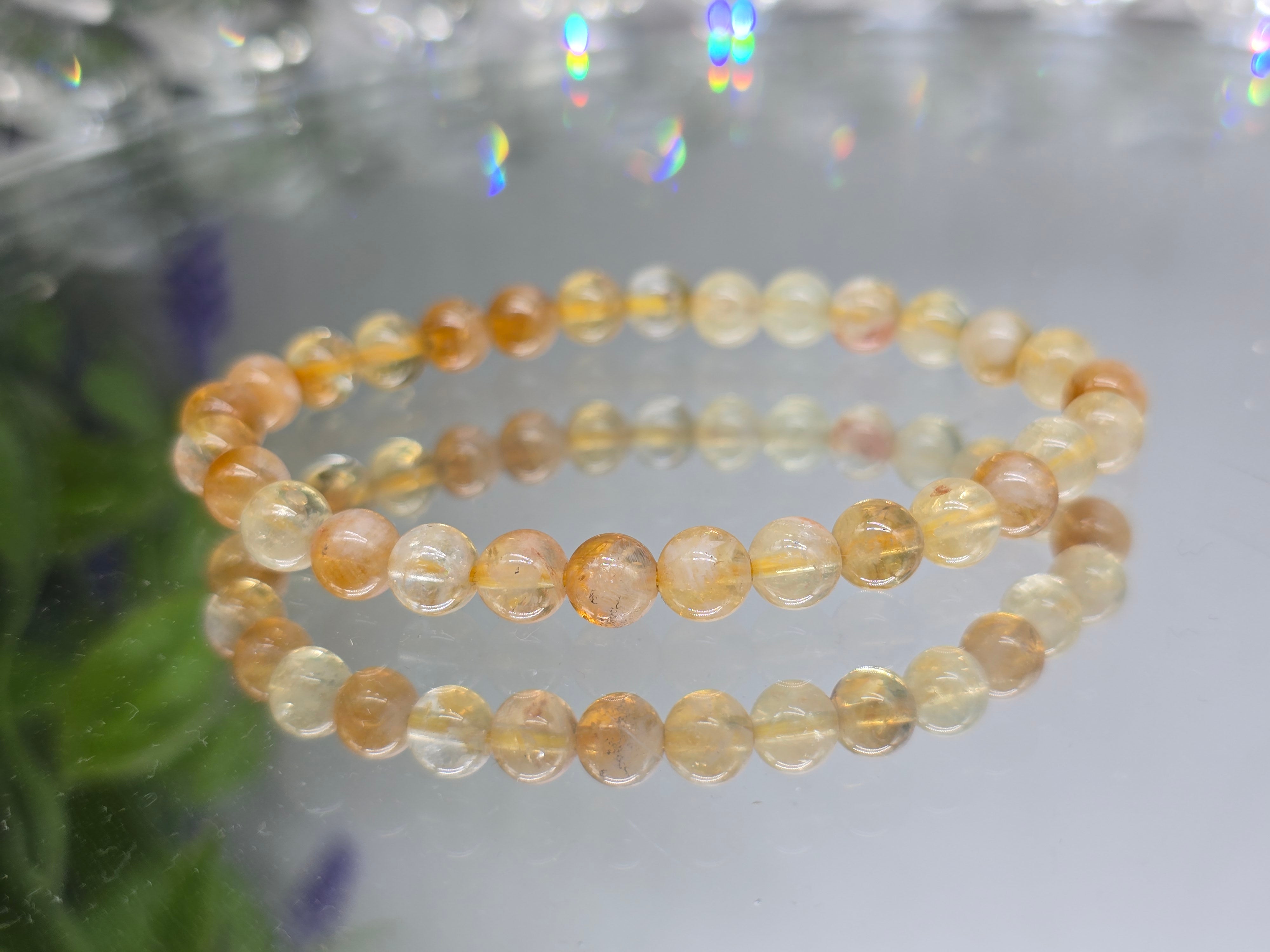 Citrine Beads Bracelet (Stone of Abundance & Radiant Success) Crystal Wellness