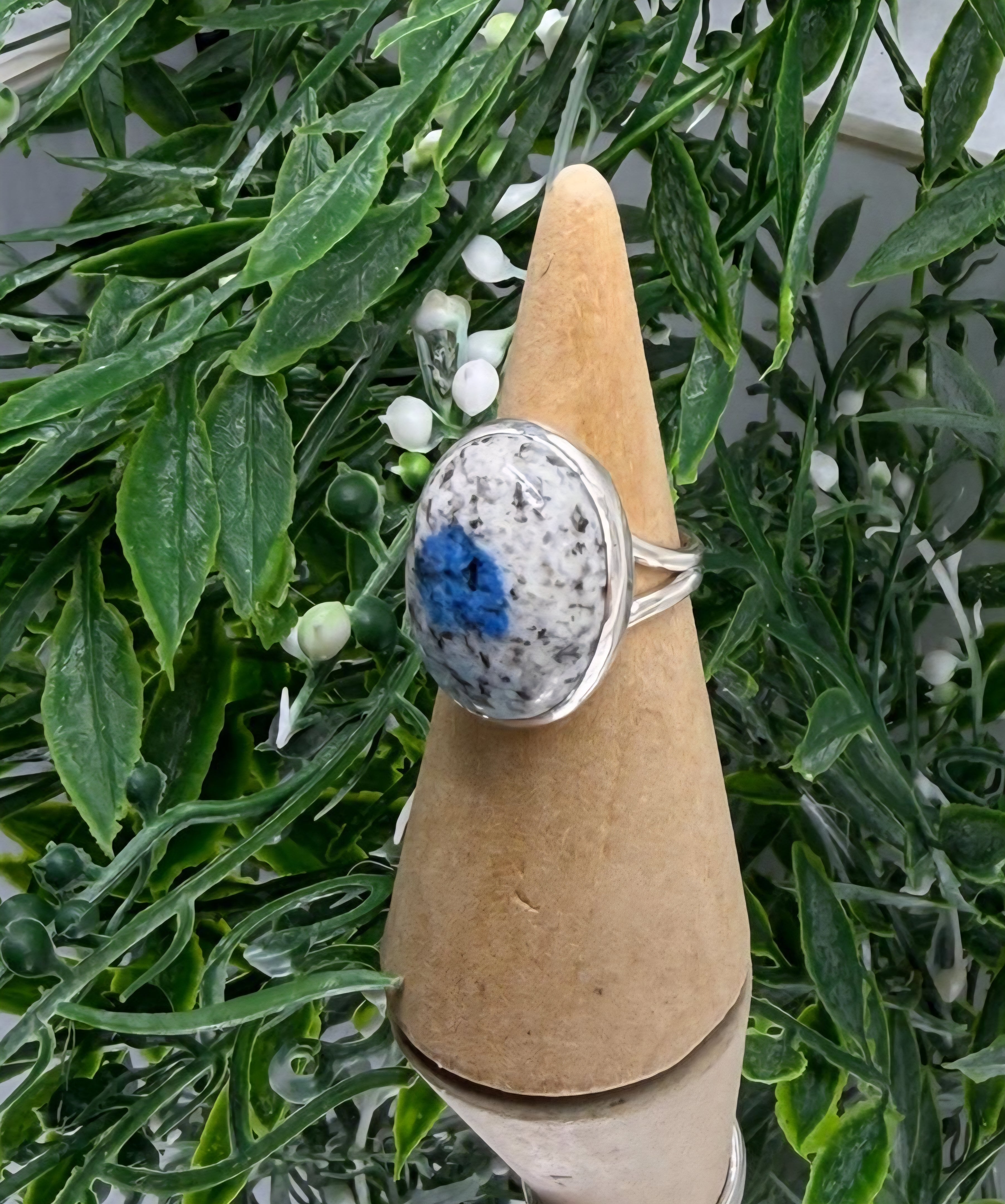 K2 Stone 925 Sterling Silver Ring Size 7.5 (Stone of Insight & Higher Awareness) Crystal Wellness