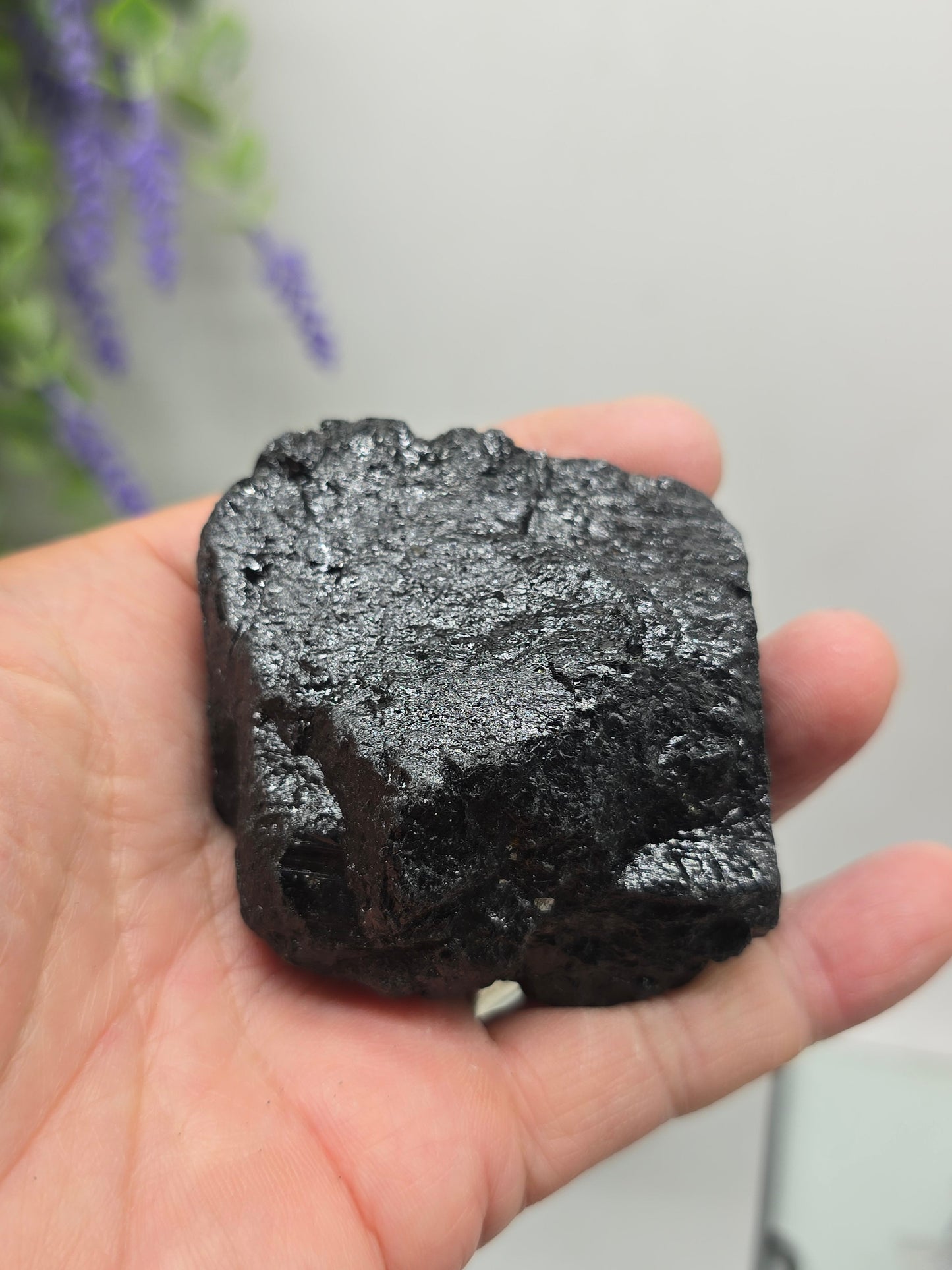 Black Tourmaline Raw Variety – Natural Protection Stone Crystal Wellness