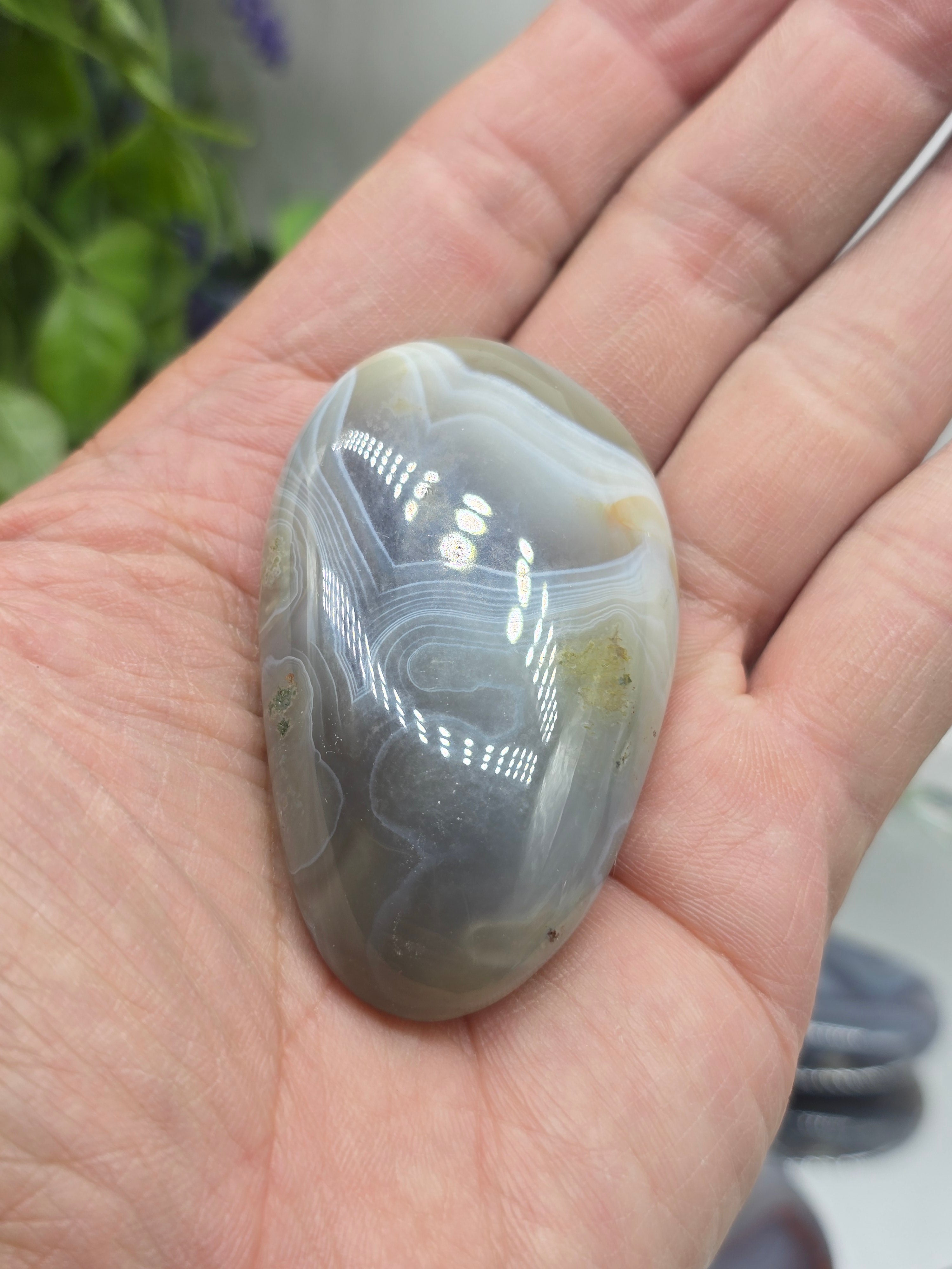 Botswana Agate Palm Stone – Emotional Balance | Gentle Protection | Grounded Strength Crystal Wellness
