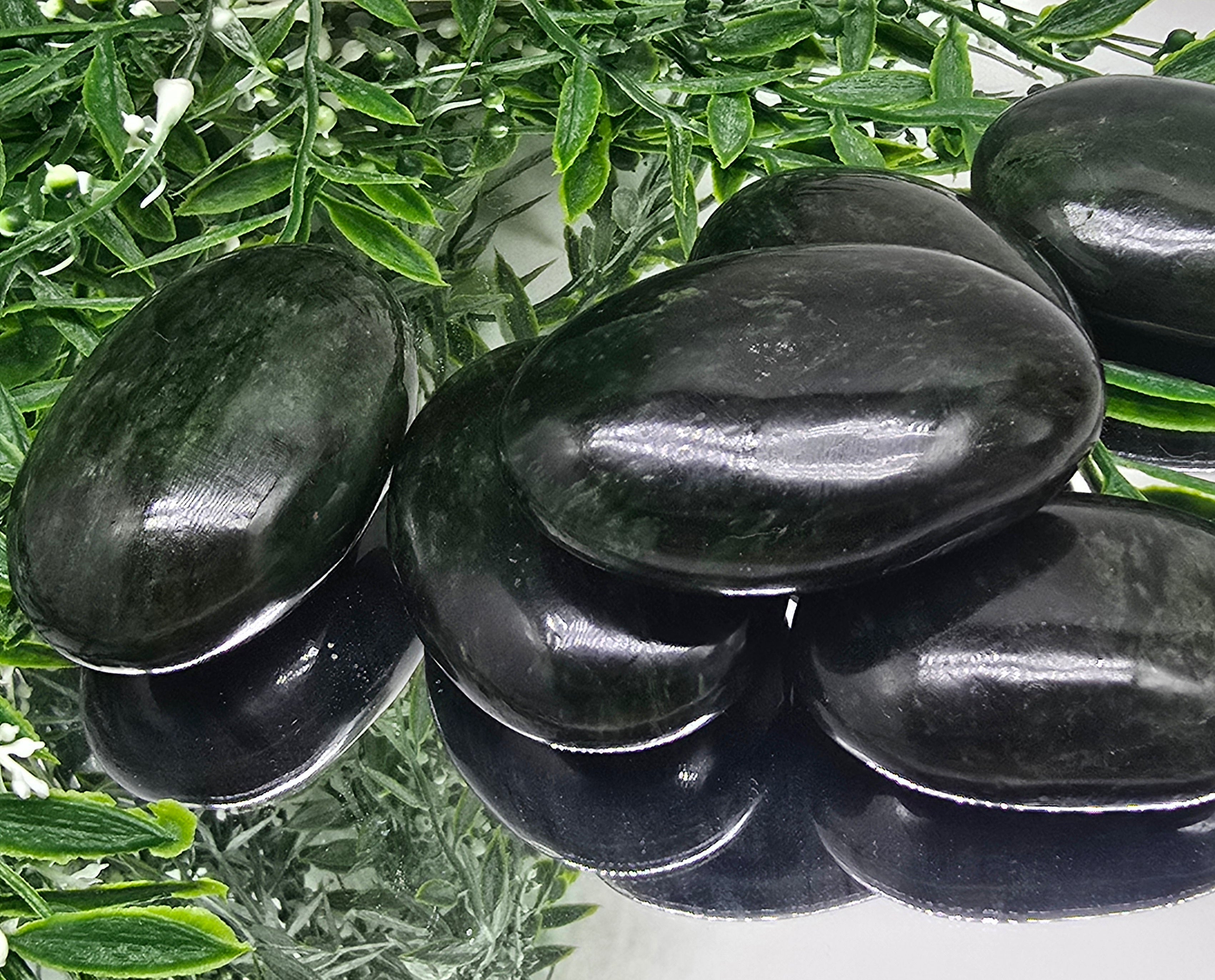 Nephrite Jade Palm Stone (Stone of Harmony, Protection & Vital Life Force) Crystal Wellness