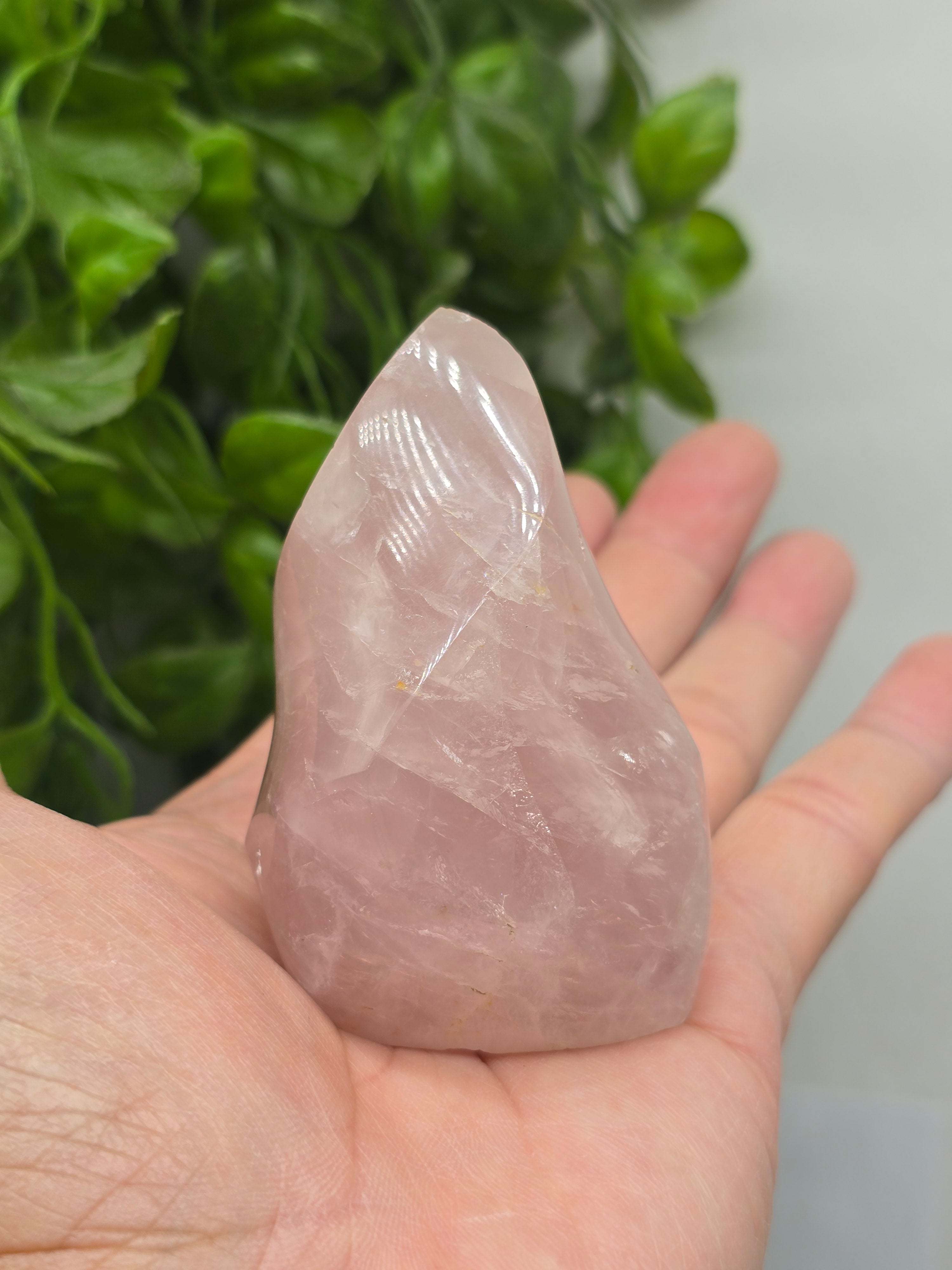 Rose Quartz Fire flame Crystal Wellness