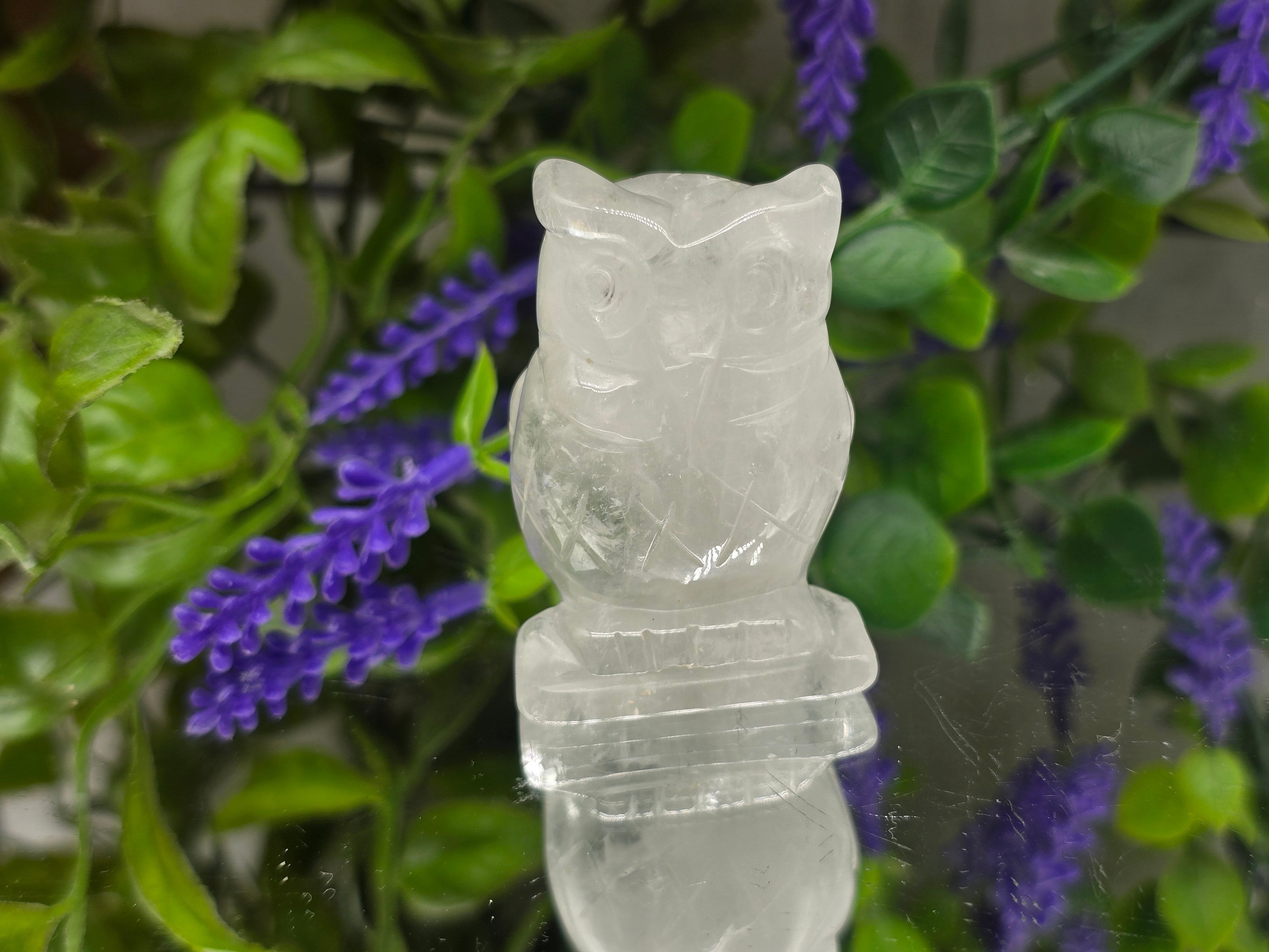 Gold Tiger's Eye Owl Crystal Wellness