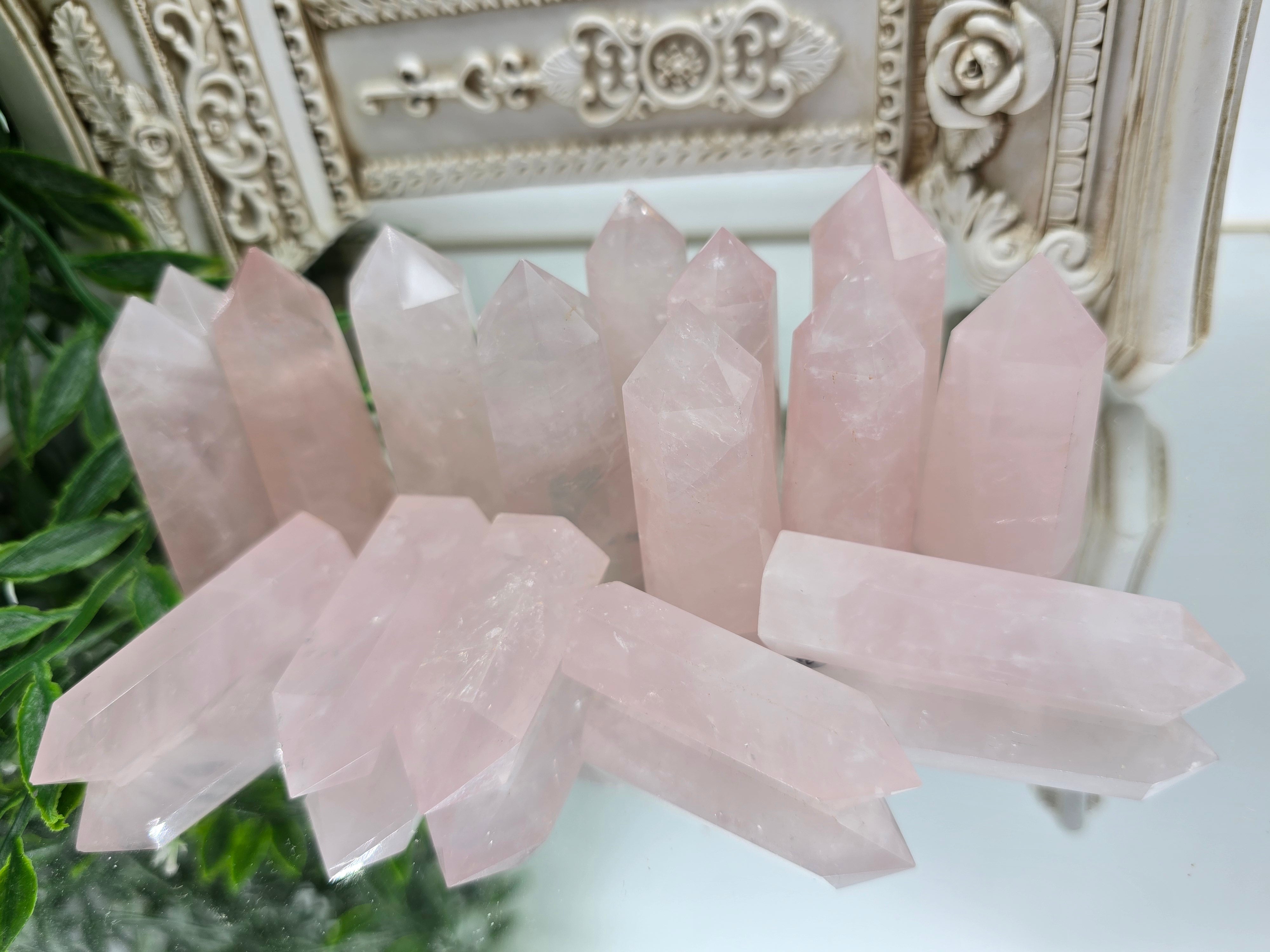 Rose Quartz Point (Stone of Unconditional Love) Crystal Wellness