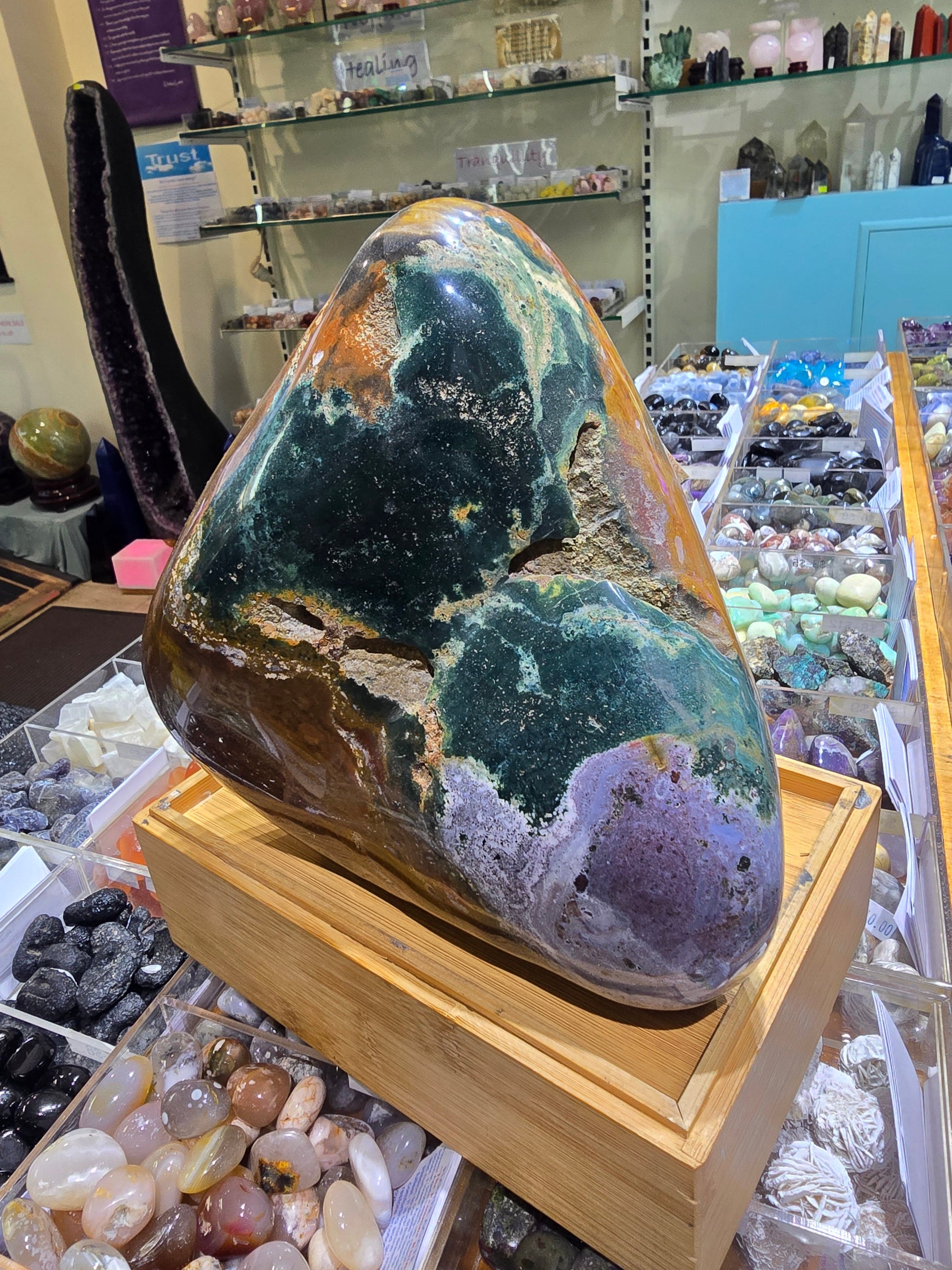 Ocean Jasper Free-Form 23x29x8cm 5.1kg Crystal Wellness