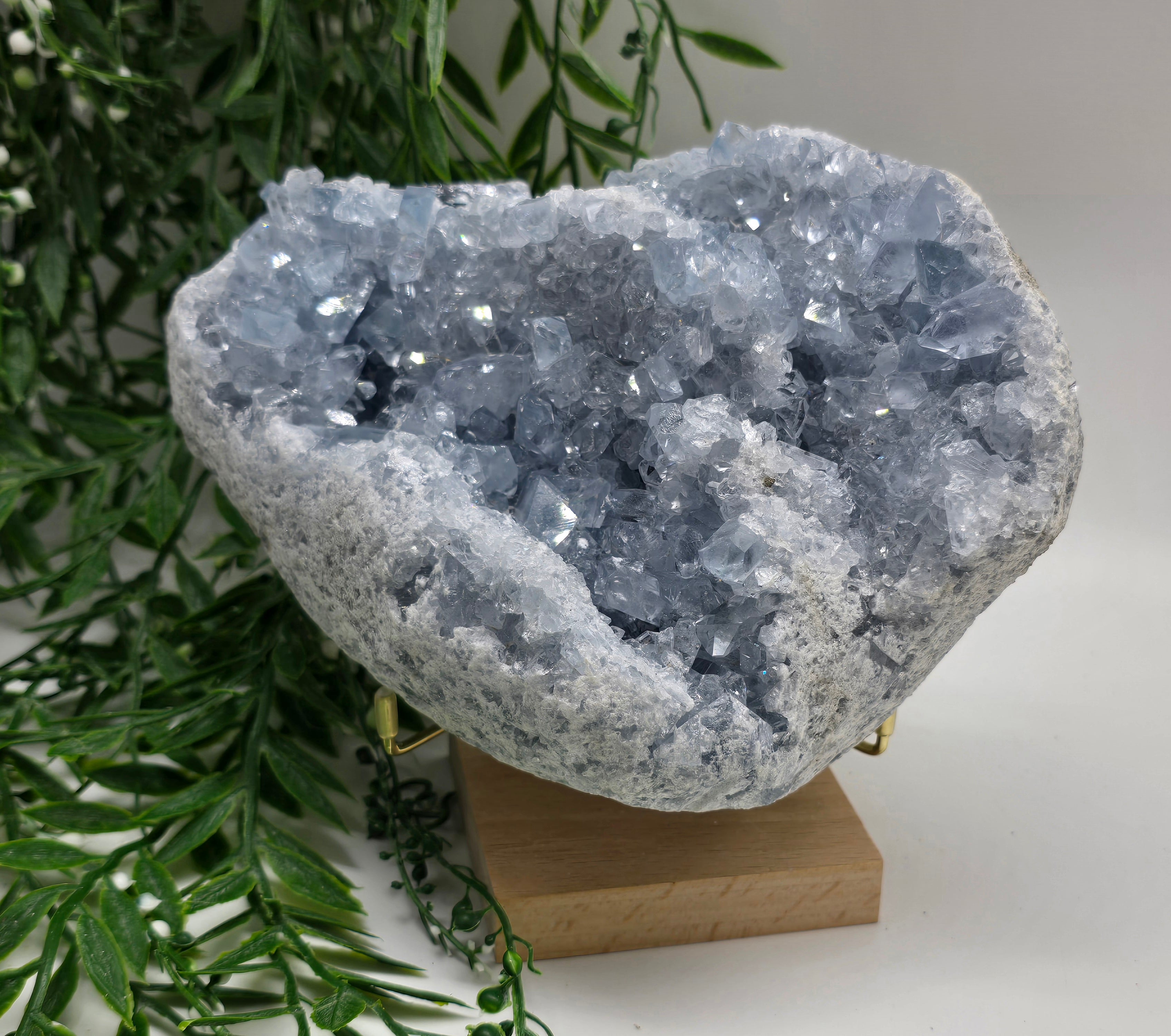 Celestial Calm Celestite Geode – 3kg Madagascar Crystal Wellness