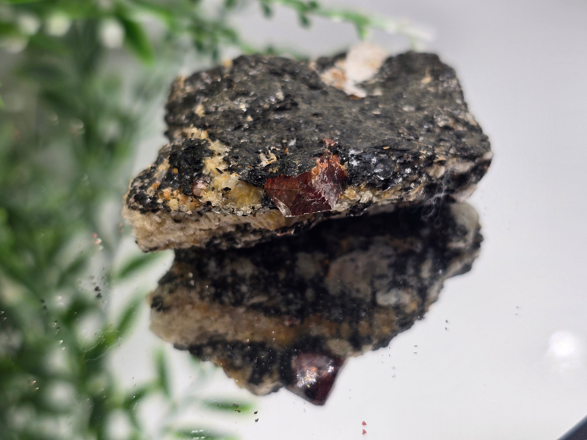 Rare Red Zircon Crystals – 72g, 6x5x2cm Collector’s Specimen Crystal Wellness