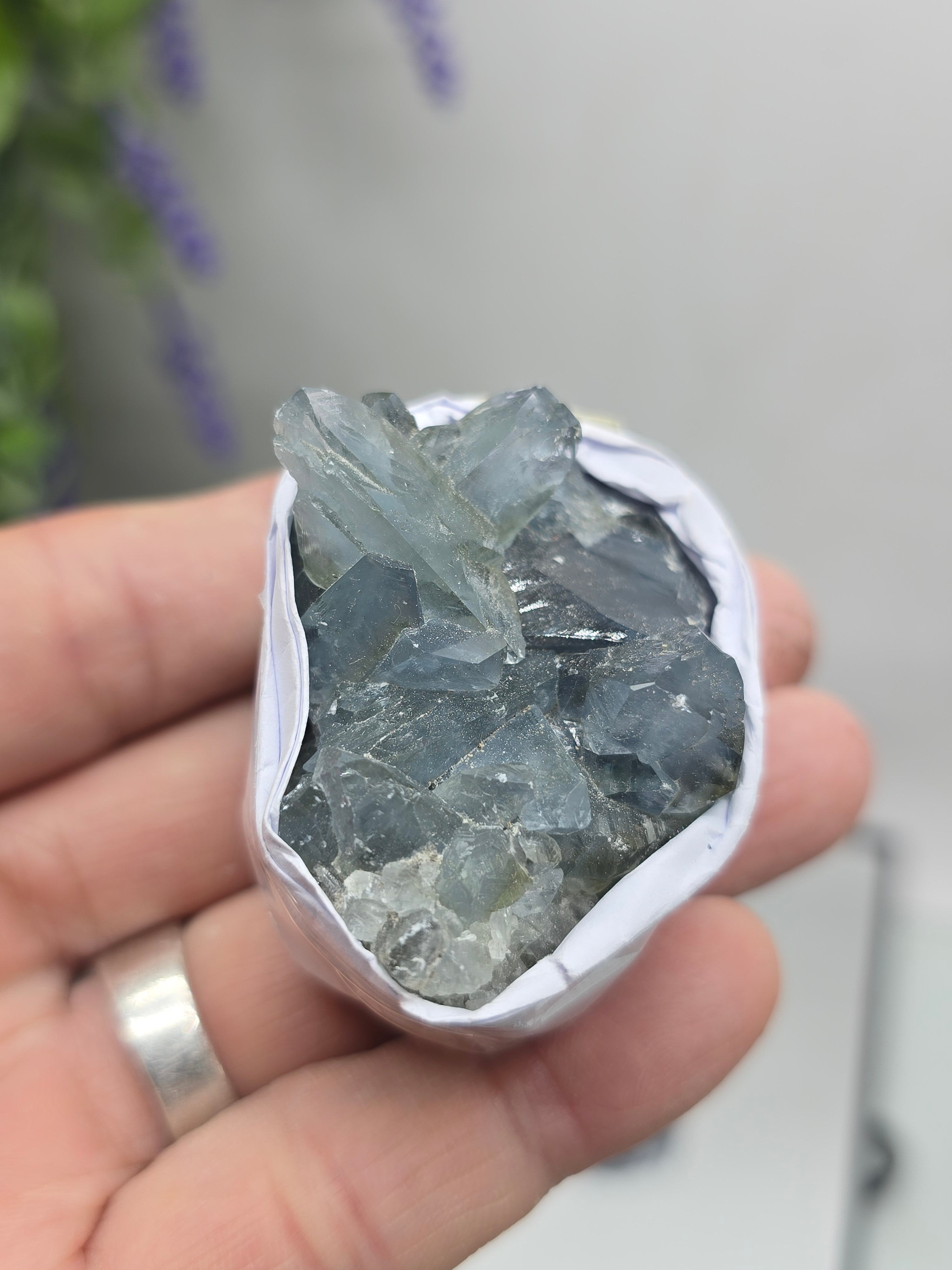 Celestite Small Cluster Collection – Natural Sky Blue Crystal Variety Sizes Crystal Wellness