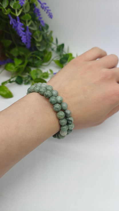 Imperial Jade “Blessed Abundance & Harmony” – Myanmar 10mm Beads Bracelet Crystal Wellness