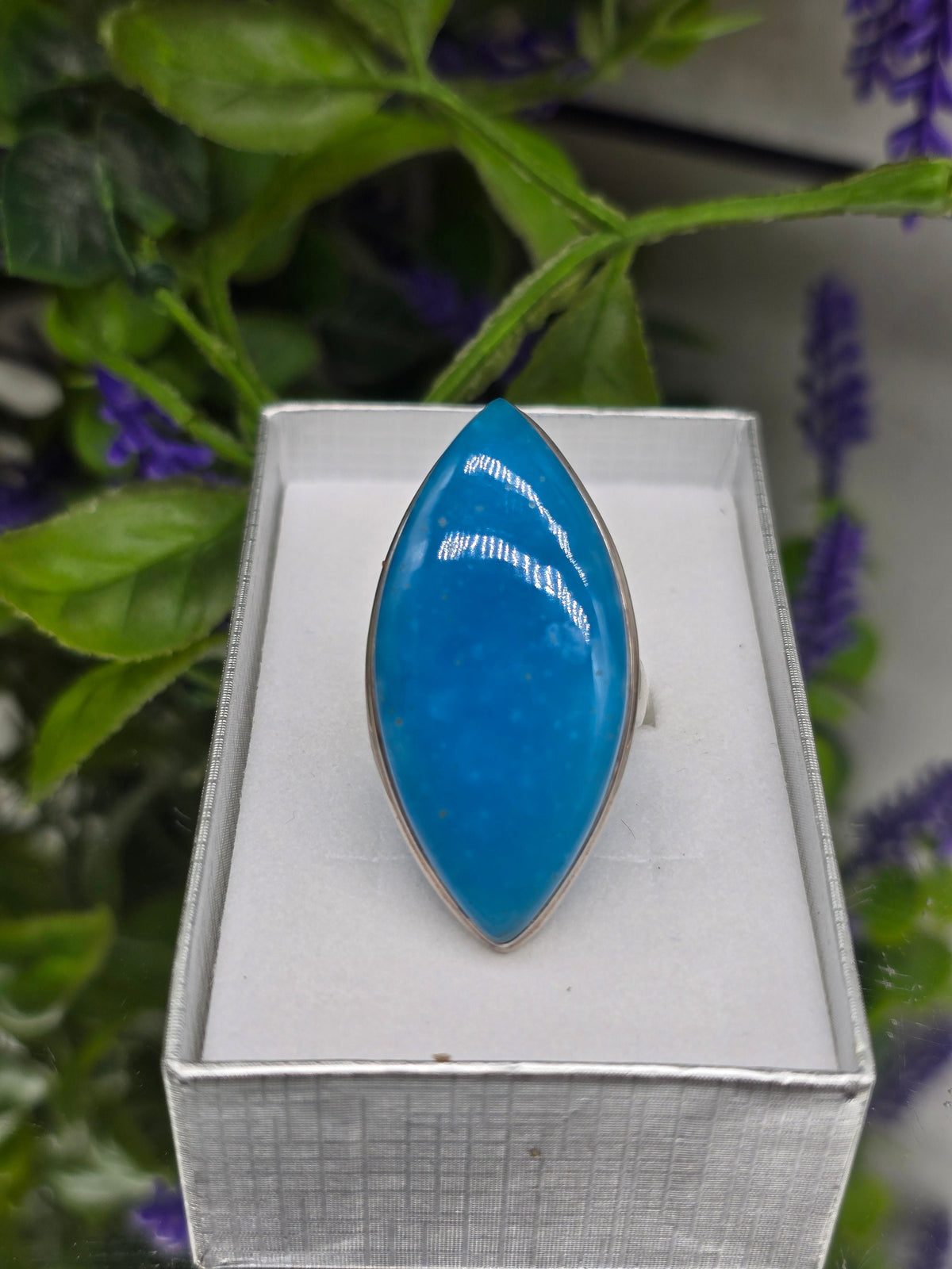 Premium Smithsonite Statement Ring in Sterling Silver Size 11 — Rare Heart Healing Treasure Crystal Wellness
